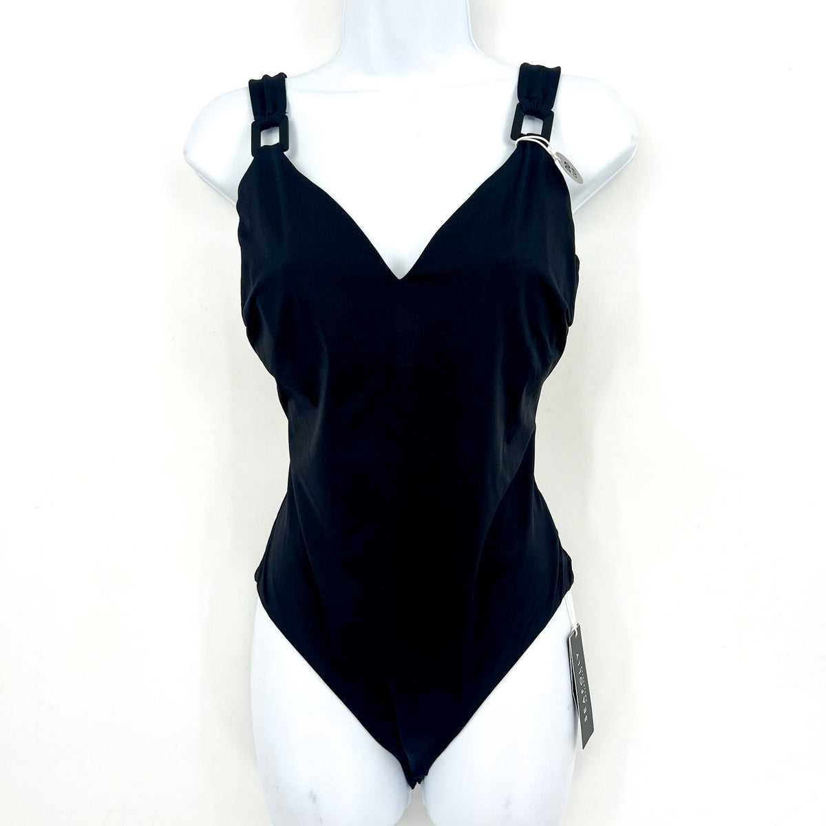 SEAFOLLY Women's One-Piece Swimsuit Size 4 DD-Cup Black Underwire NWT