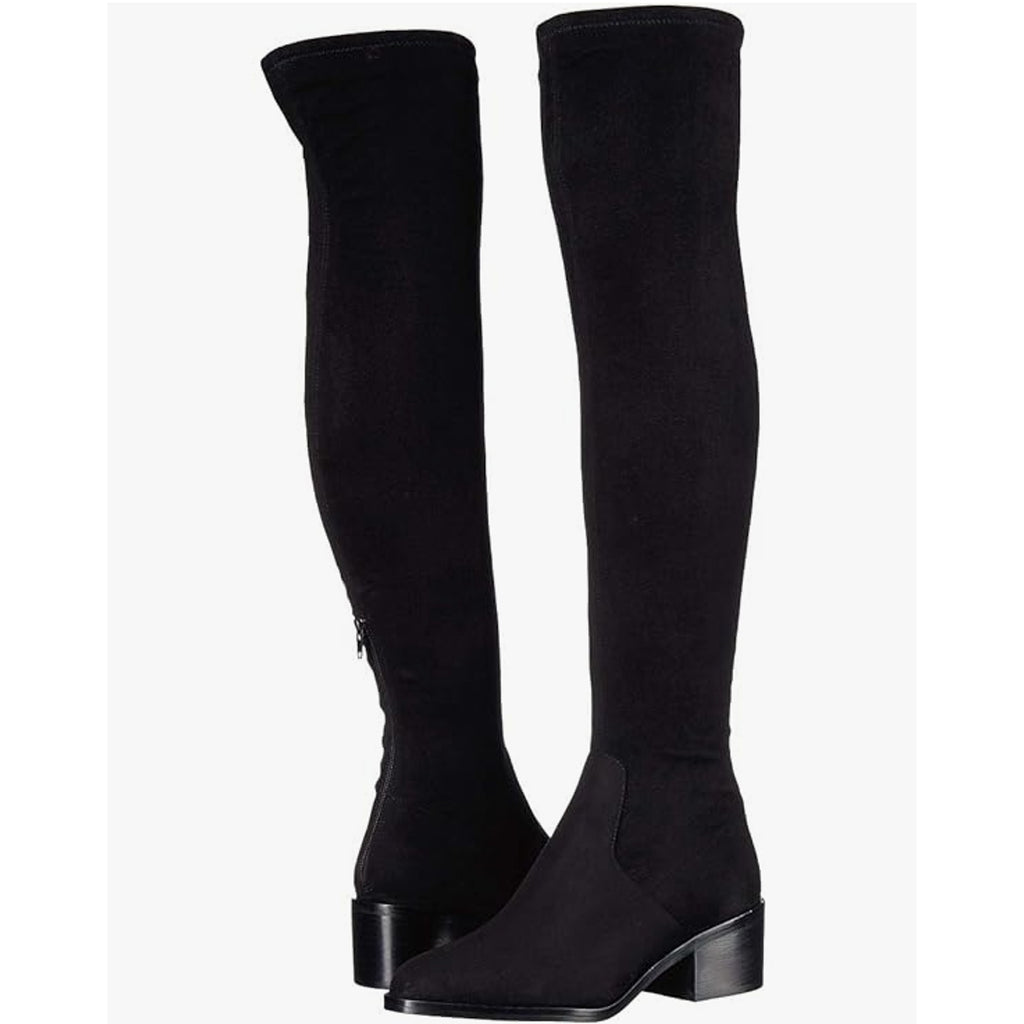 Steve Madden Women's Georgette Over the Knee Boots Size 8 Black Pull On NIB