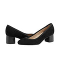 Earth Womens Rellia Pumps Size 10 WIDE Black Suede Slip On Heels NWOB