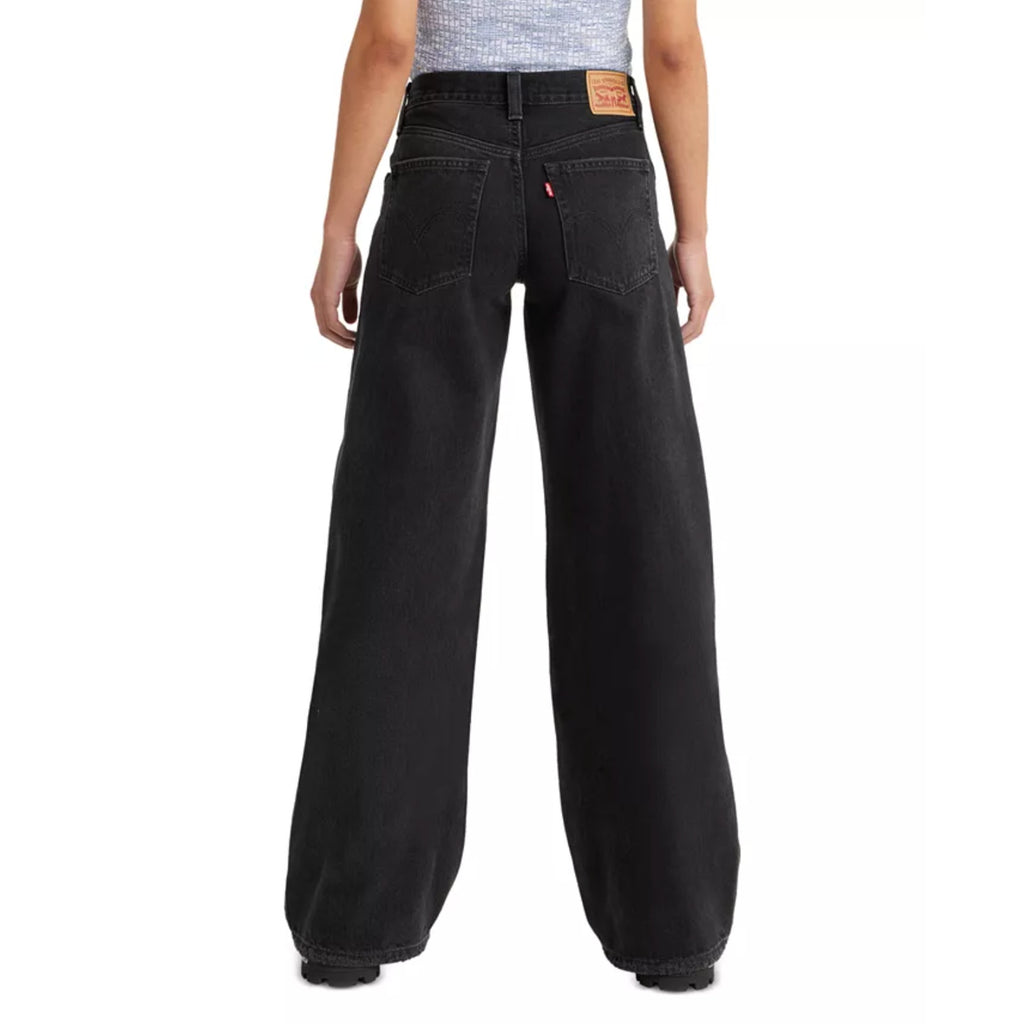 LEVI'S Womens '94 Baggy Wide Leg Jeans 28x31 US 6 Over Exposure Black NWT