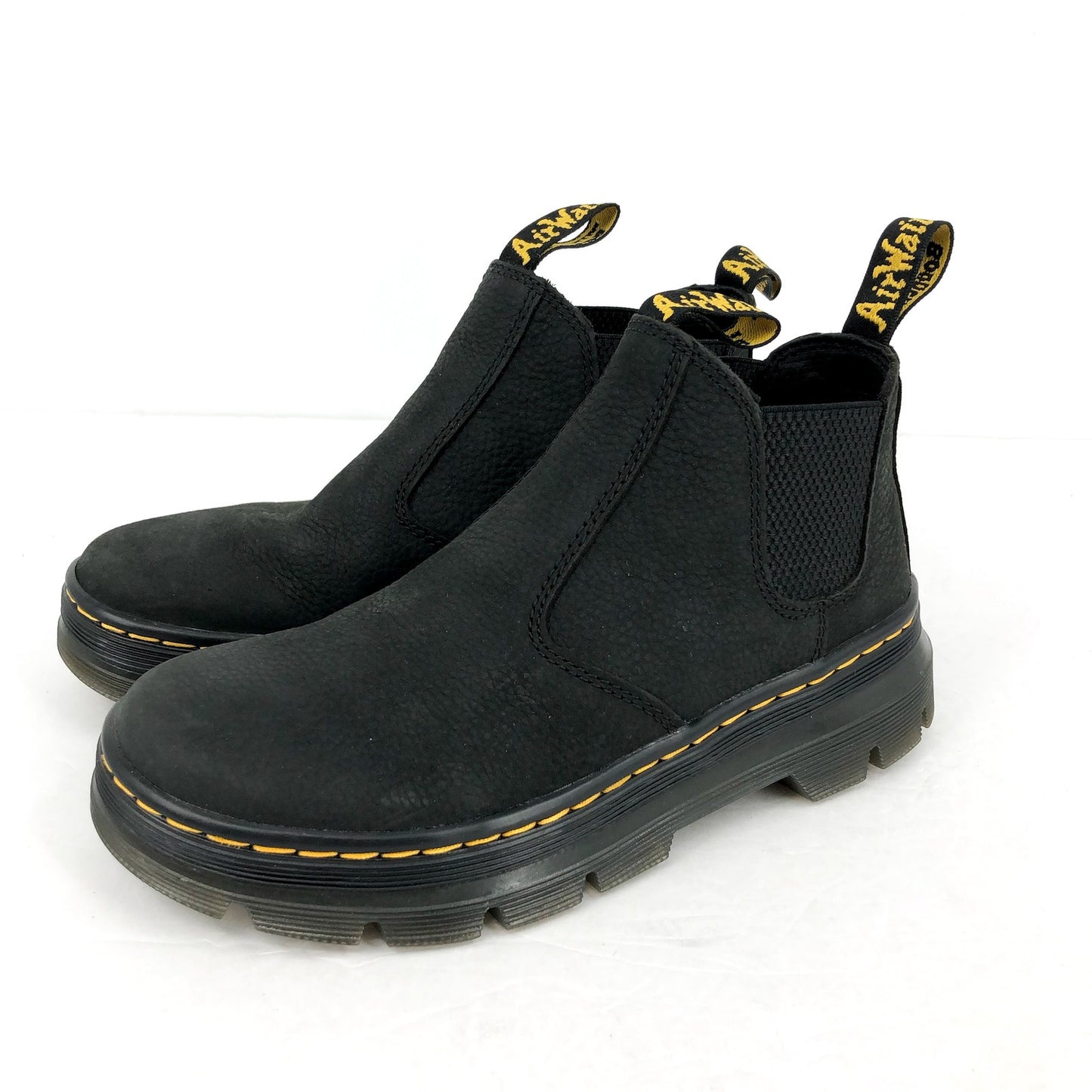 Dr. Martens Womens Work Hardie II Chelsea Boots US 6 M EU 37 Black Leather NIB