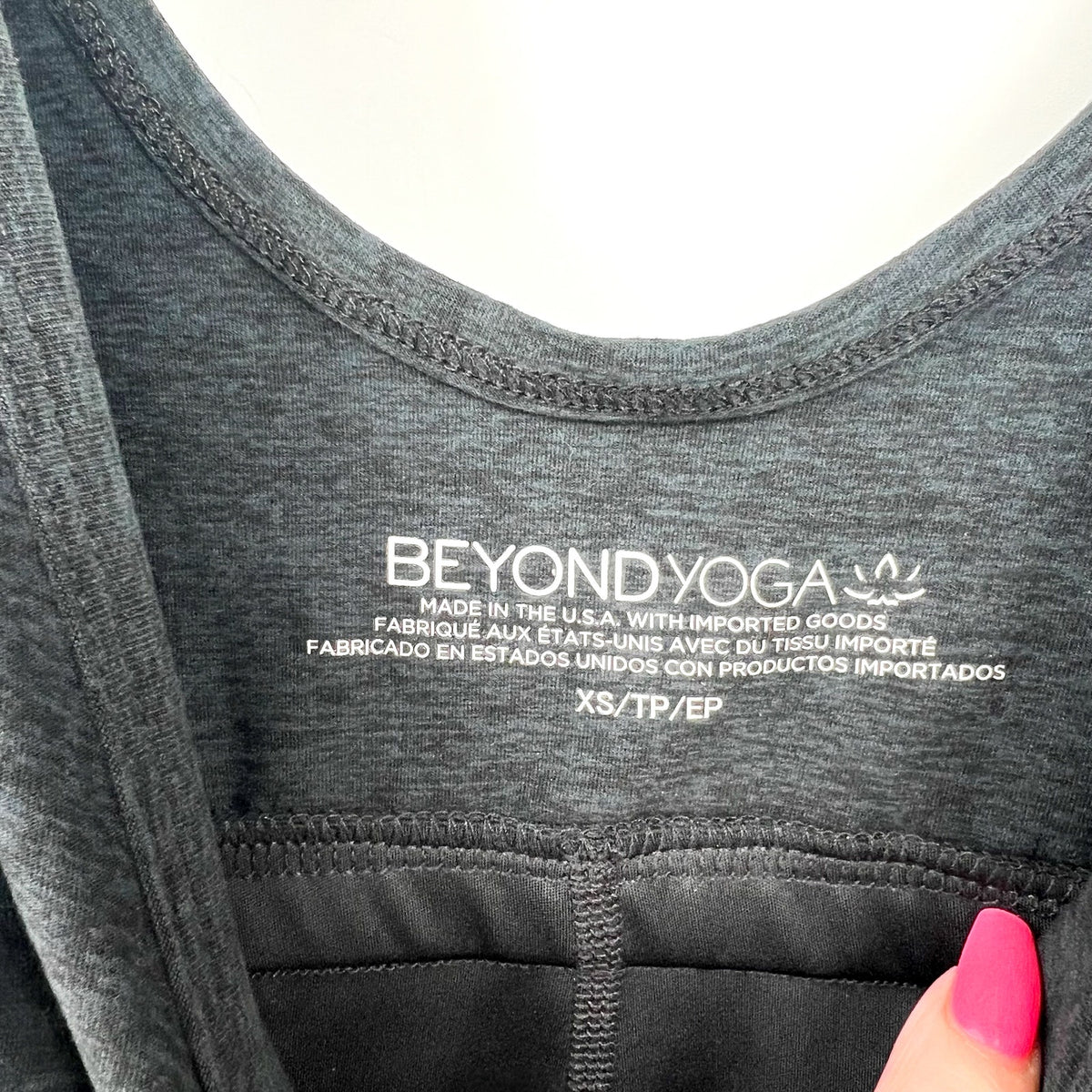 BEYOND YOGA Women's Movement Dress XS Grey Darkest Night Spacedye NWT