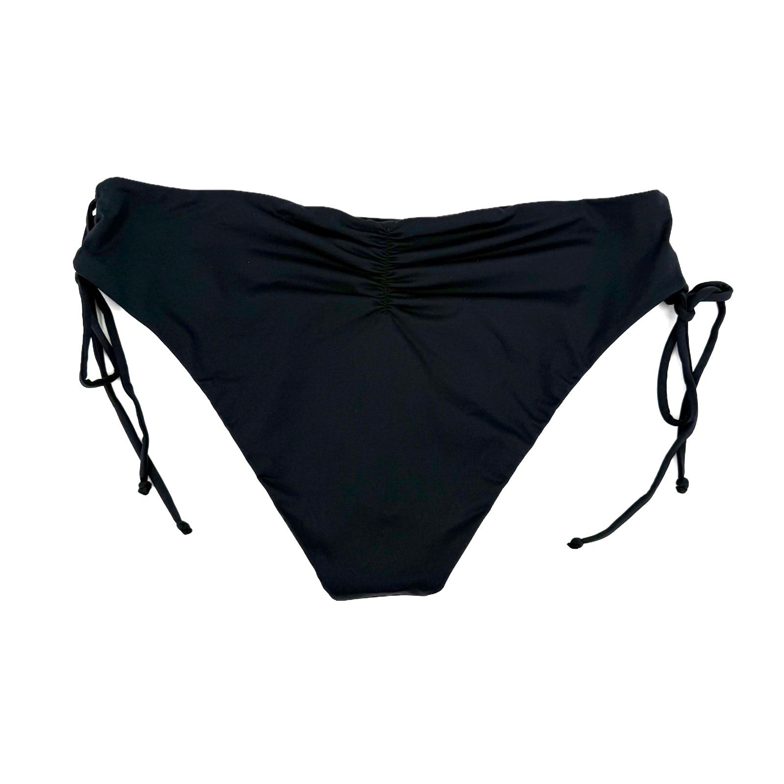 PRANA Women's Ruby Beach Bikini Bottom XL Black Side Lace NWT