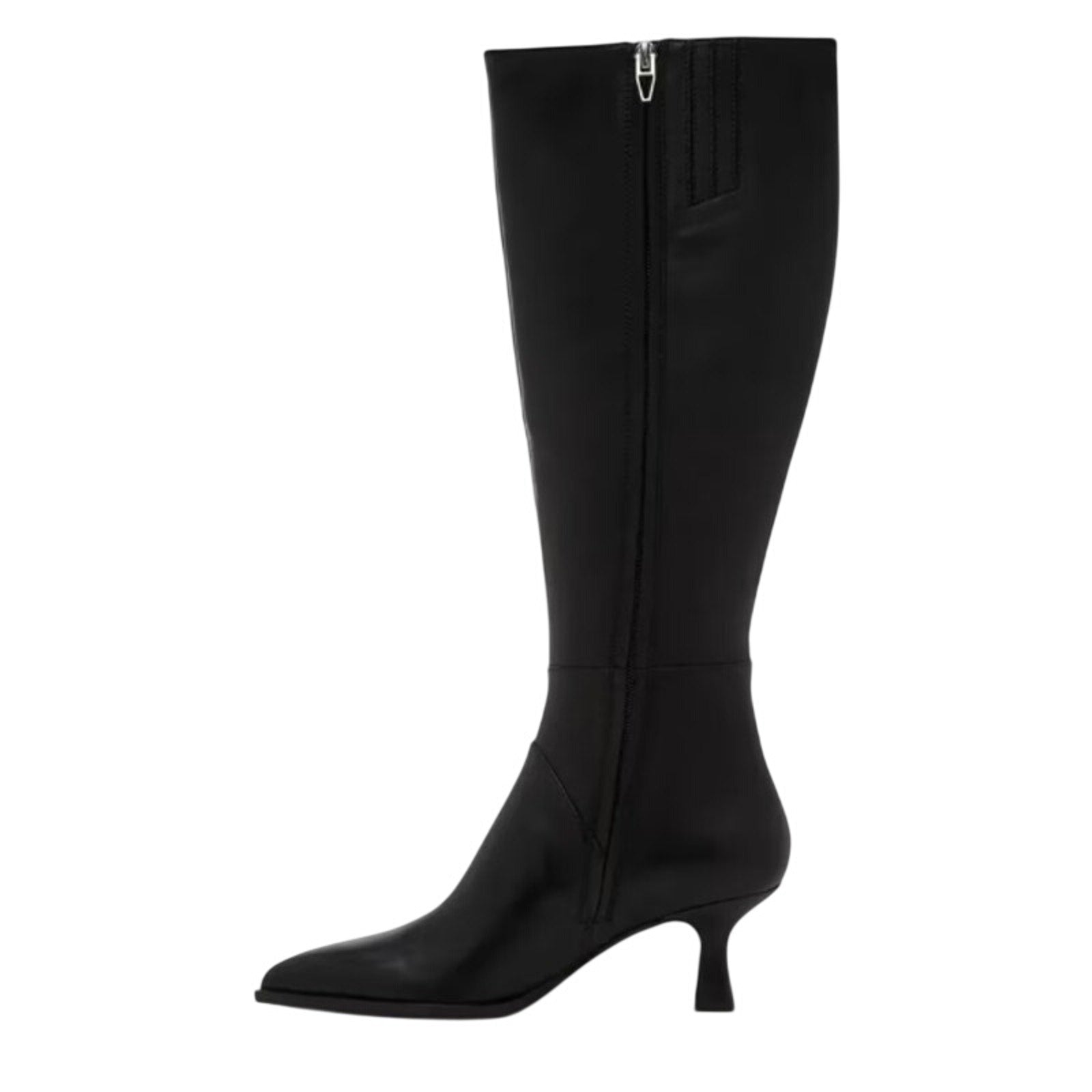 Dolce Vita Womens Ashton Knee High Boots US 7.5 Wide Calf Black Leather NWOB