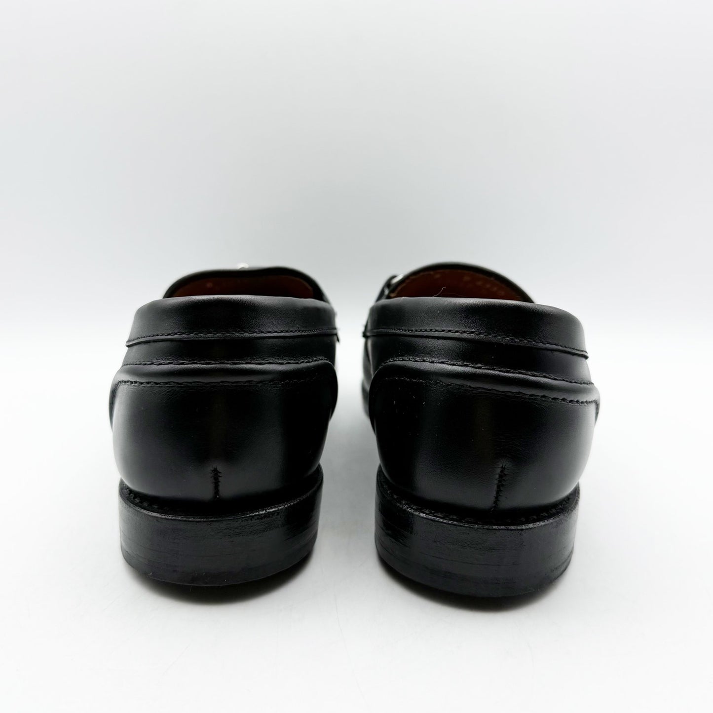 Allen Edmonds Mens Randolph Bit Loafer US 8 Black Leather Metal Hardware NIB