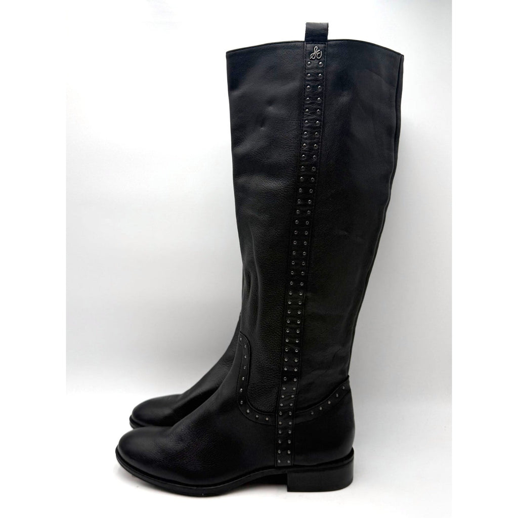 Sam Edelman Womens Prina Knee High Riding Boots Size 8.5 EU 38.5 Black NWOB