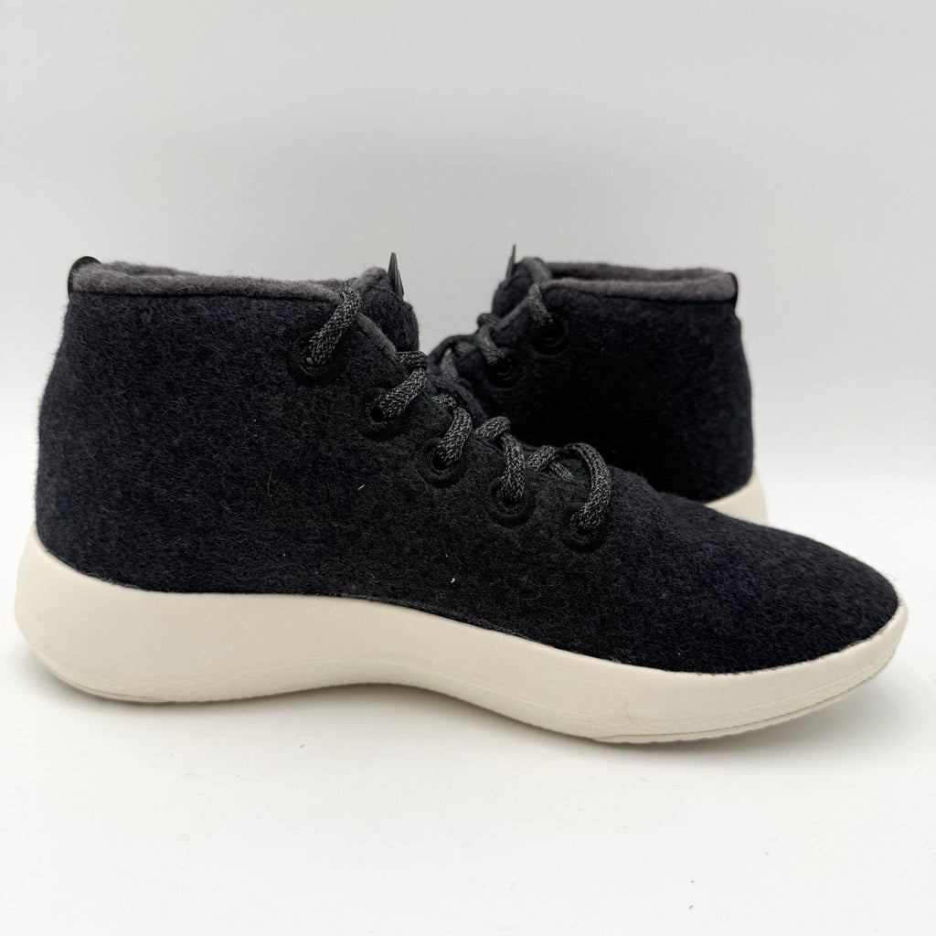 Allbirds Womens Wool Runner-up Mizzles Sneaker High Top US 7 Tuke Jo Black NIB
