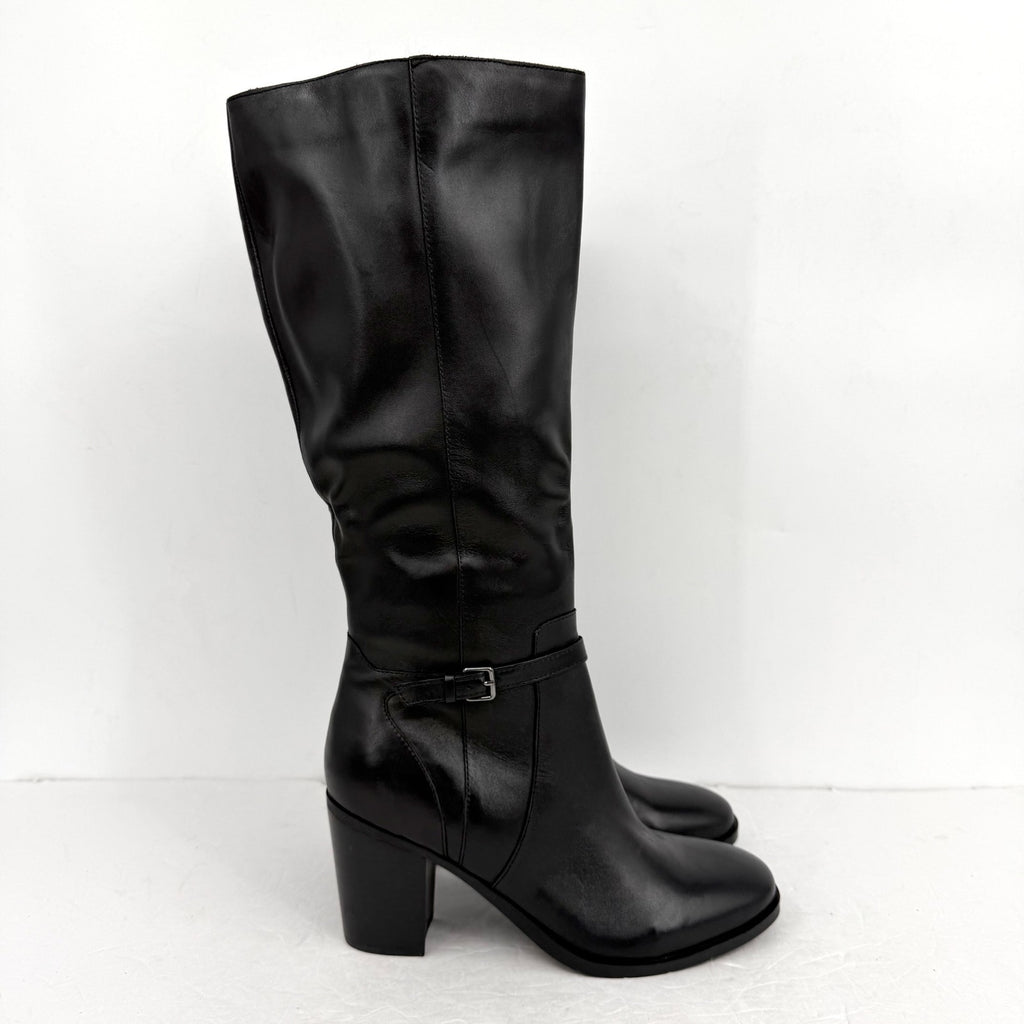 Easy Spirit Womens Eflex Imani Knee High Boots US 8.5 Black Leather NWOB