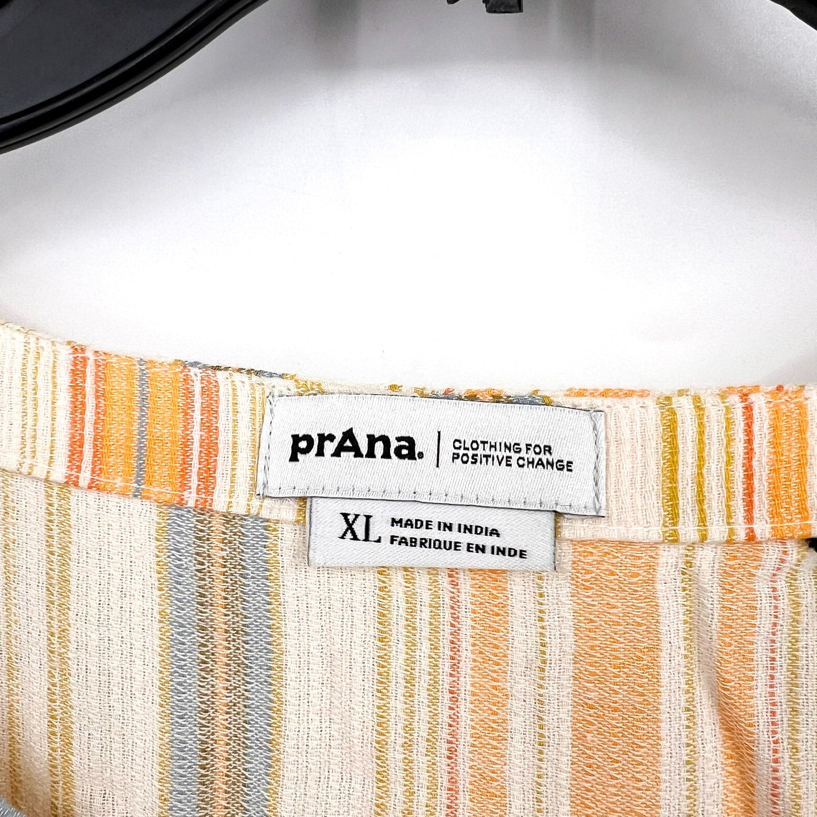 PRANA Women's California Dreaming Maxi Dress XL Golden Hour Stripe NWT