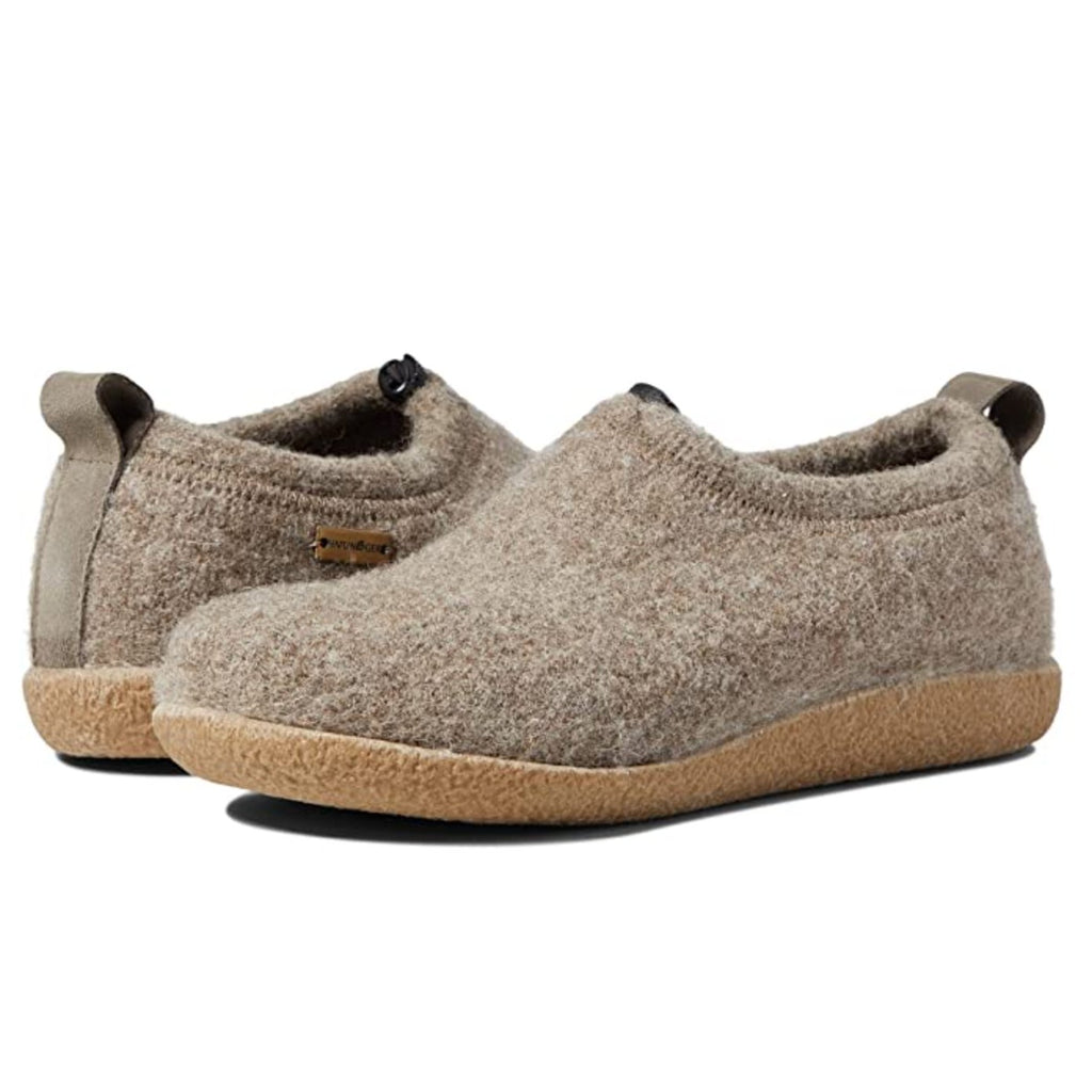 Haflinger Womens Guido Wool Felt Slippers Size 7 EU 38 Brown Tan NWT