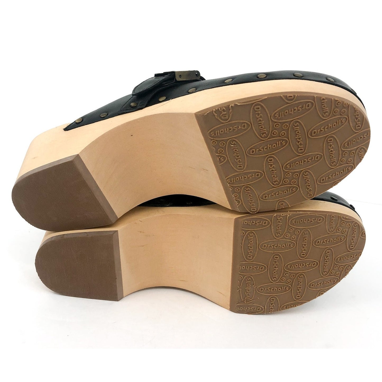 DR SCHOLL'S Women’s Original Clog Size 6M Black Nubia Leather NWOB