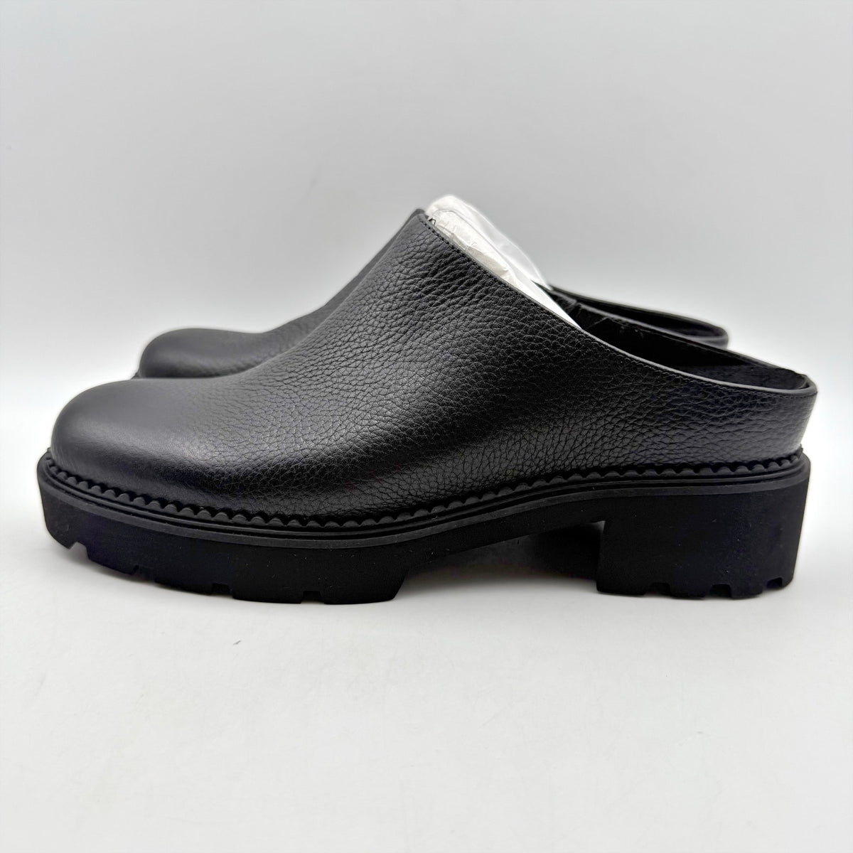 Vionic Womens Fairfax Clogs Size 11 M EU 42 Black Leather Slip On NIB