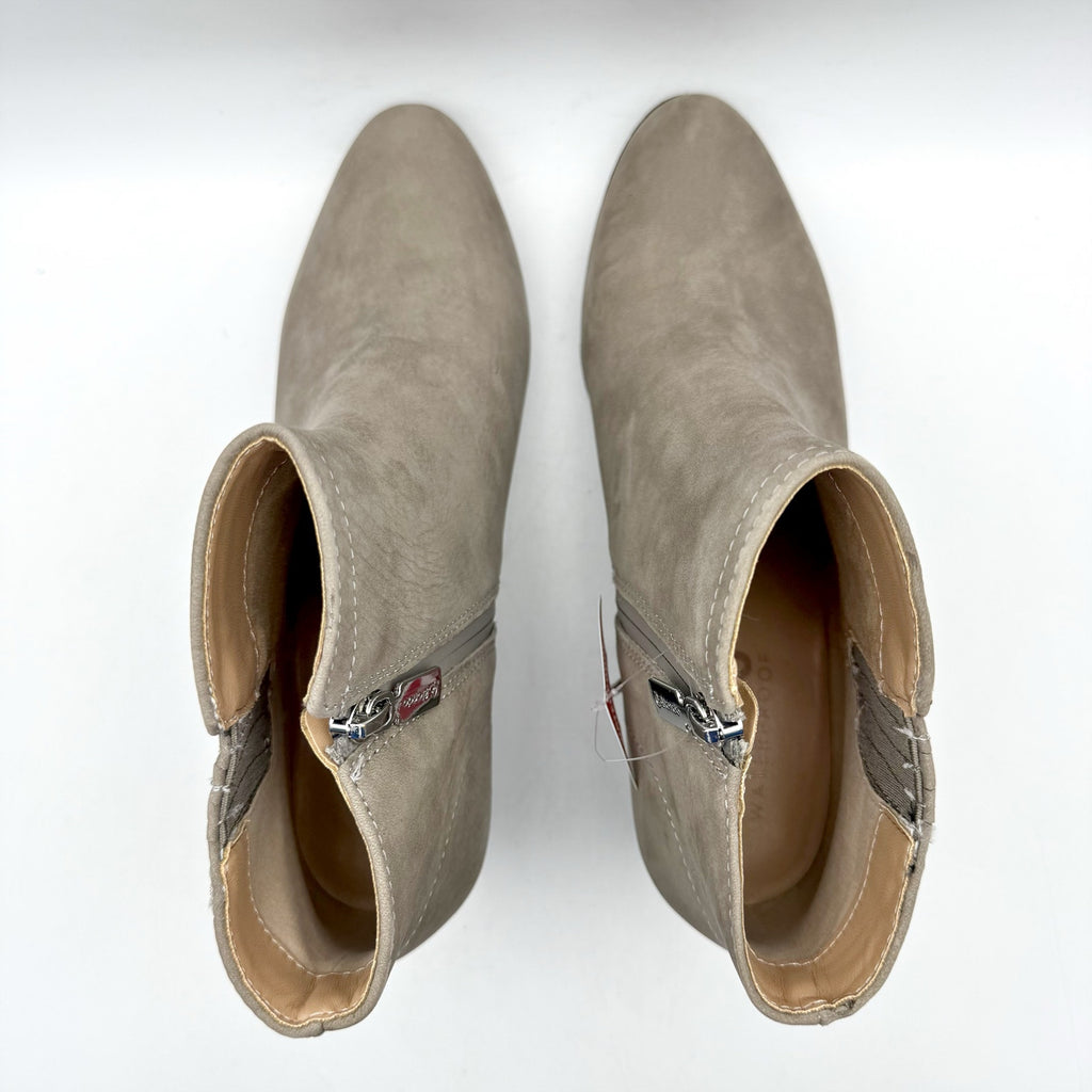 Blondo Womens Valli 2.0 Ankle Booties SIZE 8 M Taupe Grey Nubuck Leather NIB