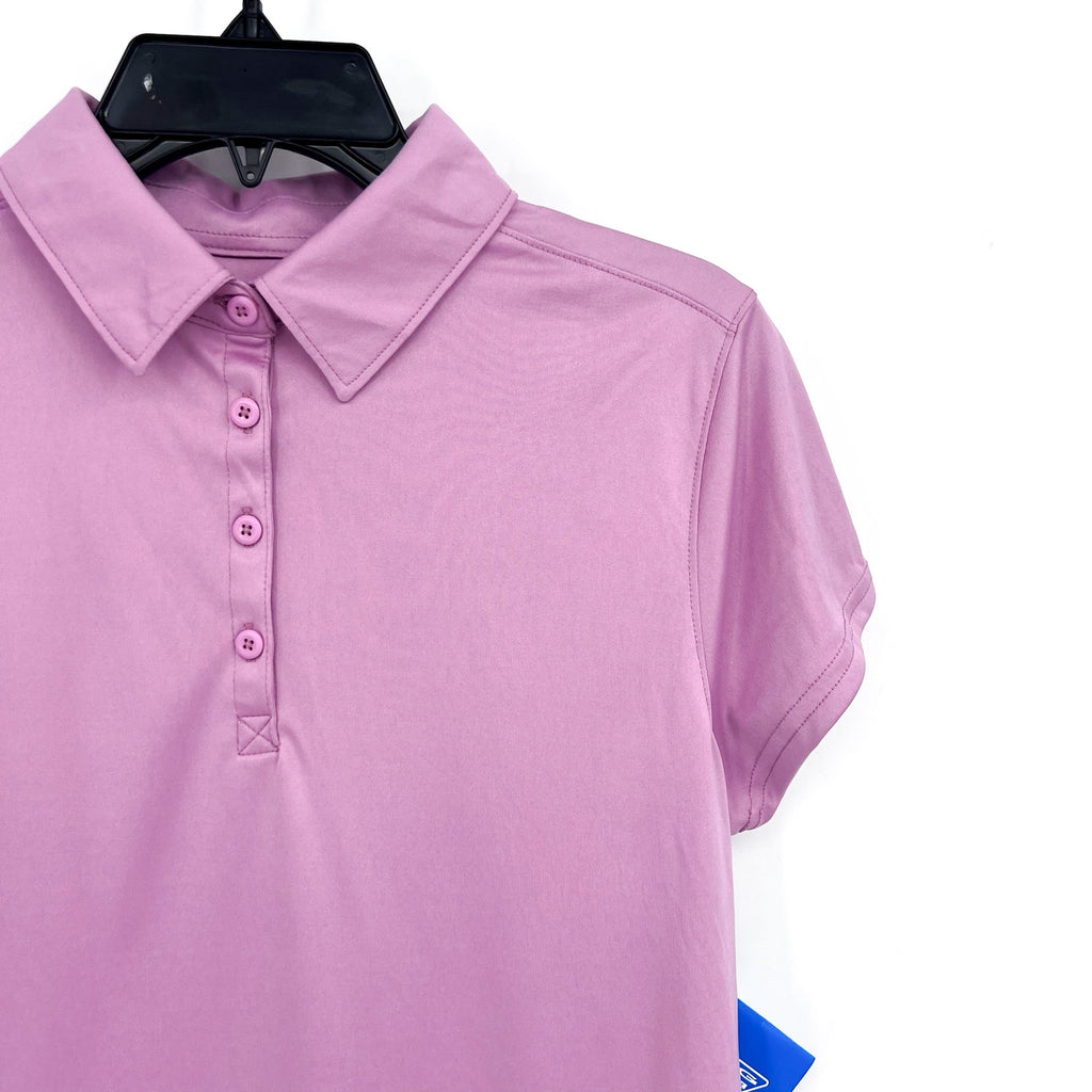 COLUMBIA Women's Tidal Tee Polo Shirt XL Pink Minuet Short Sleeve UPF NWT