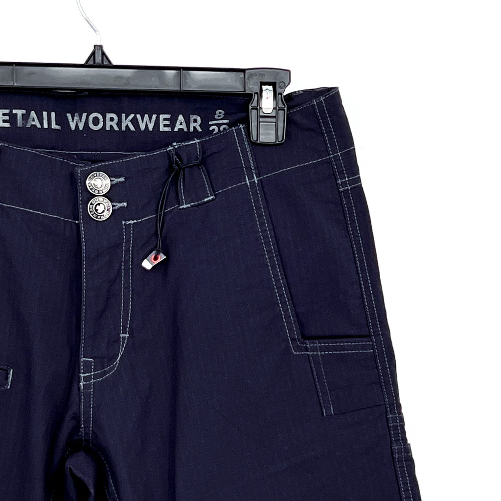 DOVETAIL WORKWEAR Women's Day Construct Pants Size 8 Navy Blue 28" Inseam NWOT