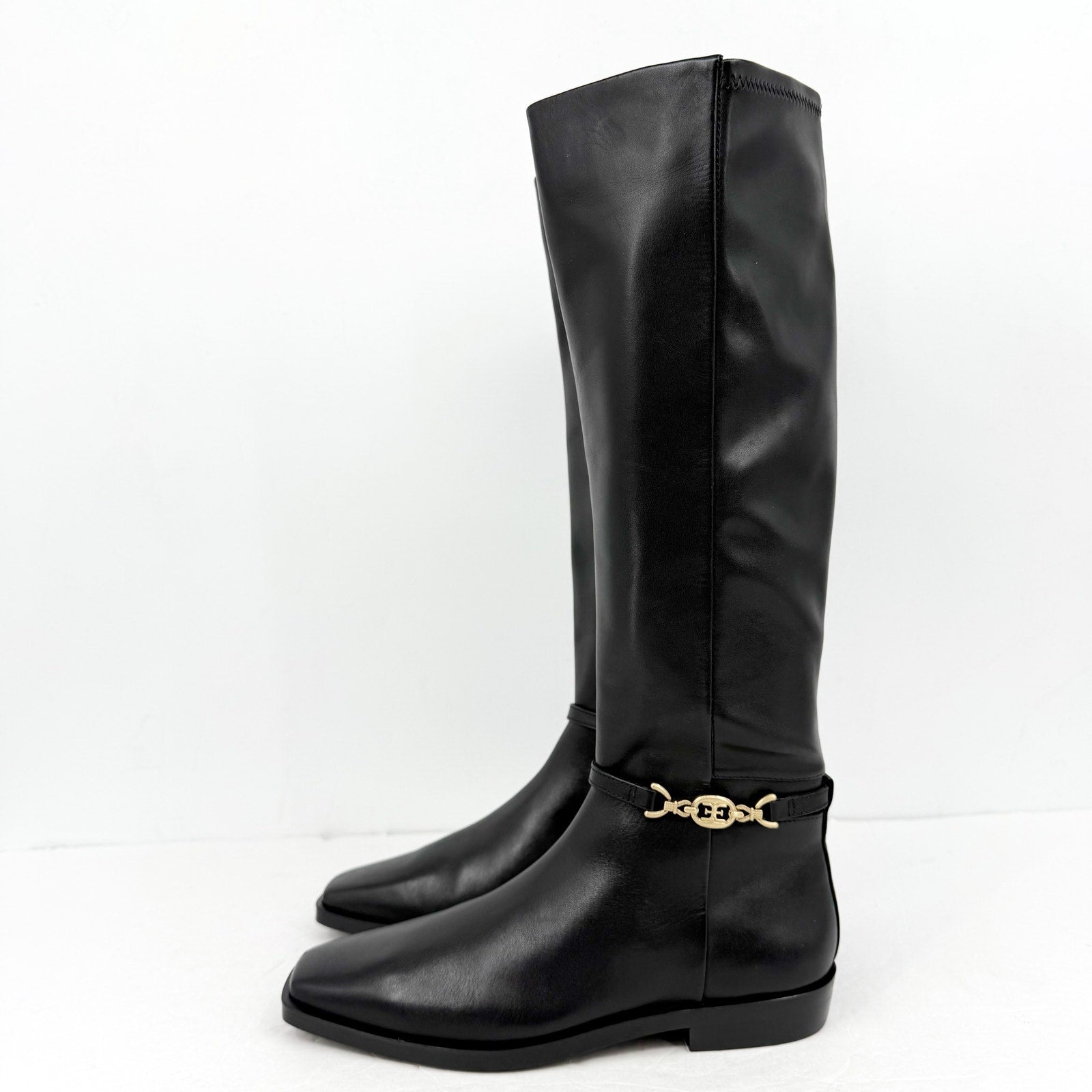 Sam Edelman Womens Clive Knee High Boots US 8 M EU 38.5 Black Leather NIB