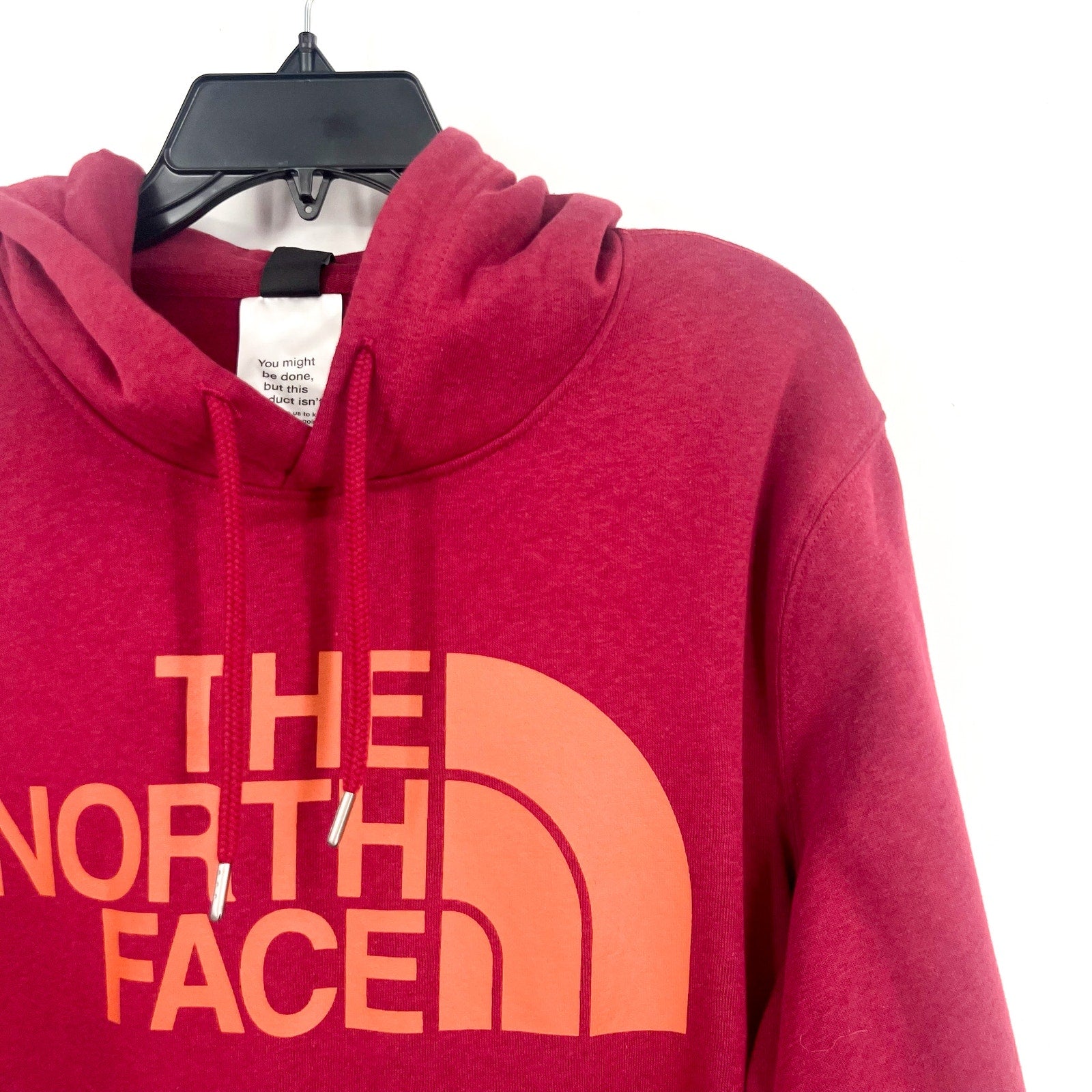 THE NORTH FACE Men Half Dome Hoodie Medium Red Beetroot Sweatshirt NWT