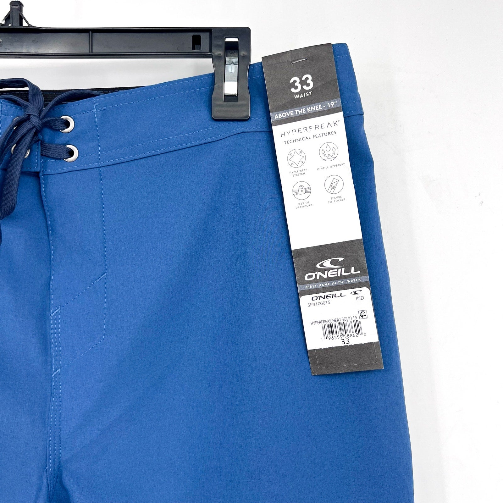 O'NEILL Men's Hyperfreak Heat 19" Boardshorts Size 33 Medium Blue Quick Dry NWT