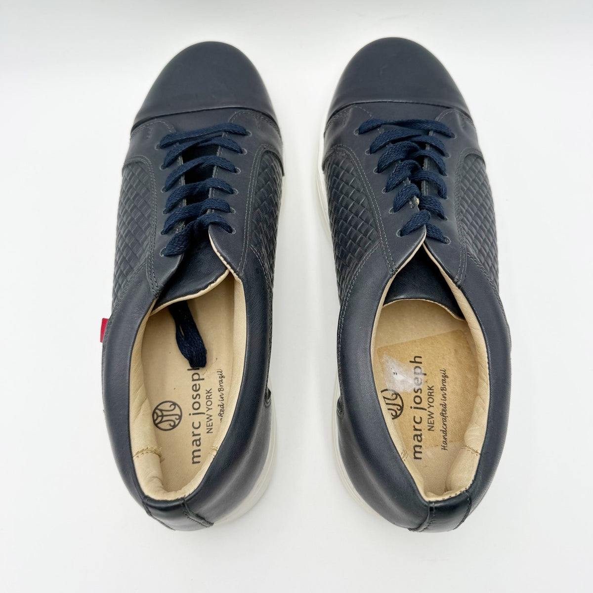 Marc Joseph NY Mens King Street Casual Sneakers Size 10 M Blue Leather NWOB