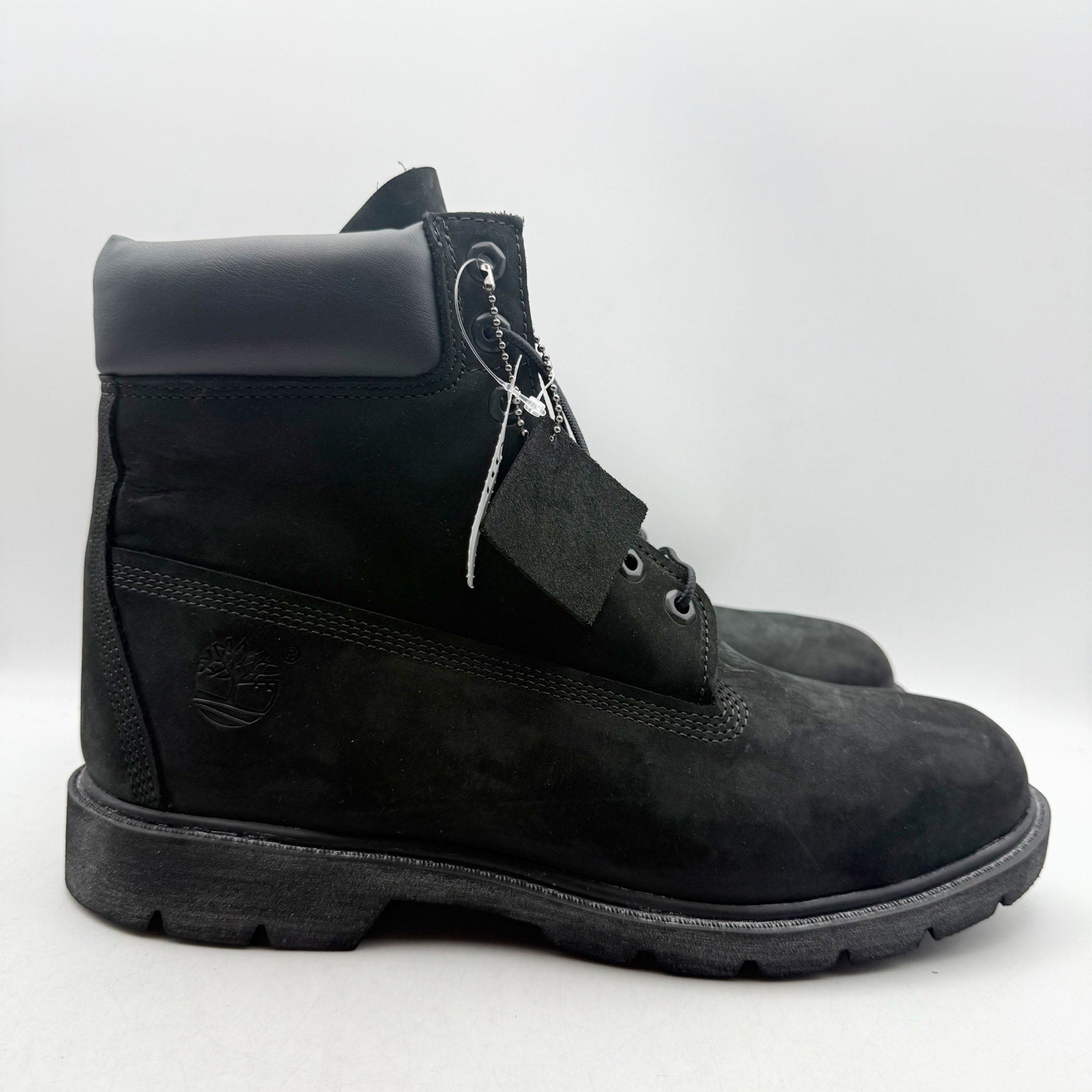 Timberland Mens Classic 6" Boots US 11 M EU 45 Black Nubuck Waterproof NIB