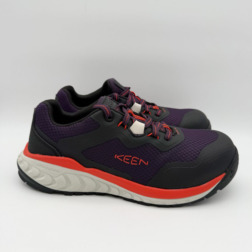 KEEN Womens Utility Tempe Sneakers 9 Wide Purple Comp Toe Slip Resistant NIB