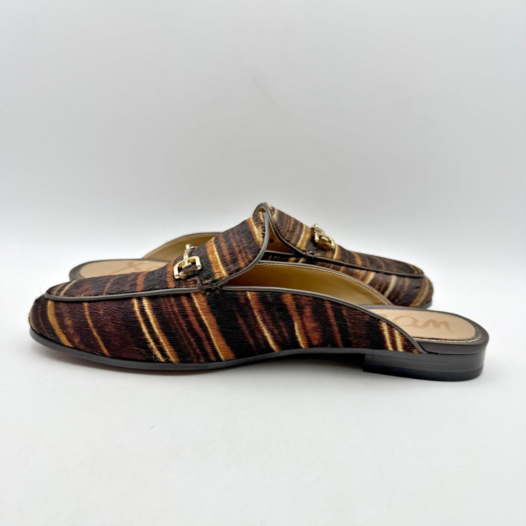 Sam Edelman Womens Linnie Bit Mule Size 7 M Brown Multcolor Calf Leather NIB