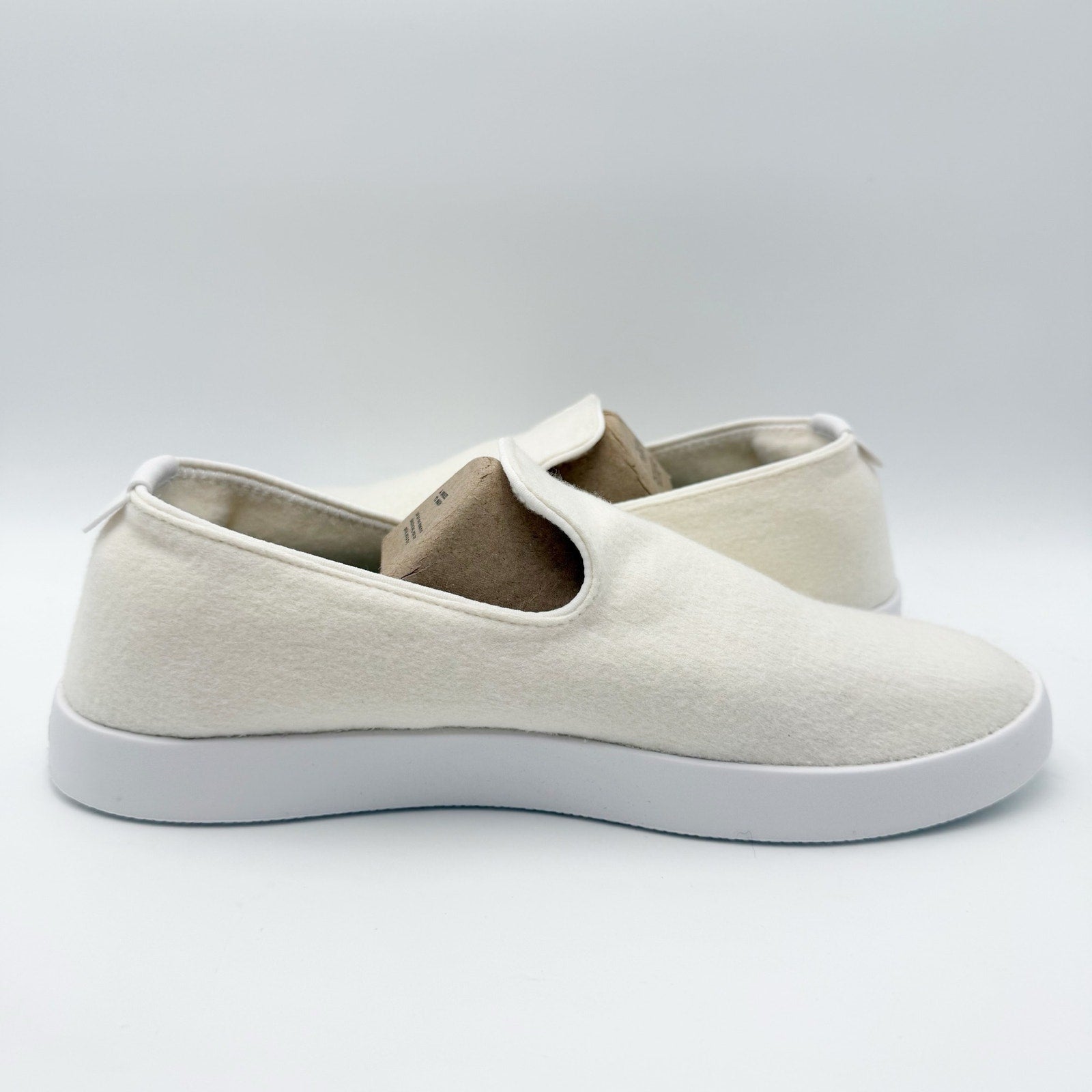 AllBirds Mens Wool Lounger Casual Sneakers Size 8 EU 40.5 White Slip On NIB