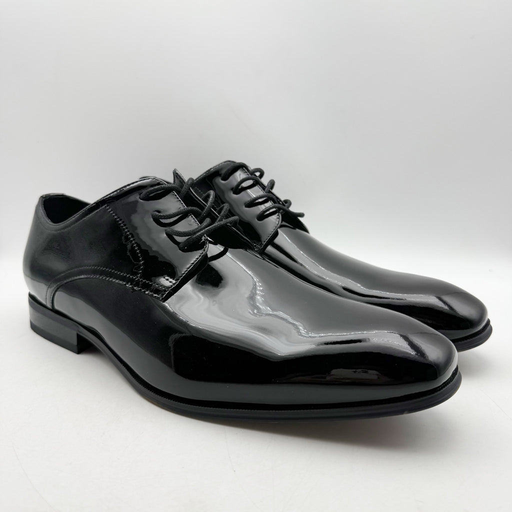 FLORSHEIM Mens Tux Plain Toe Oxford Dress Shoes 13 EEE Black Patent Leather NIB