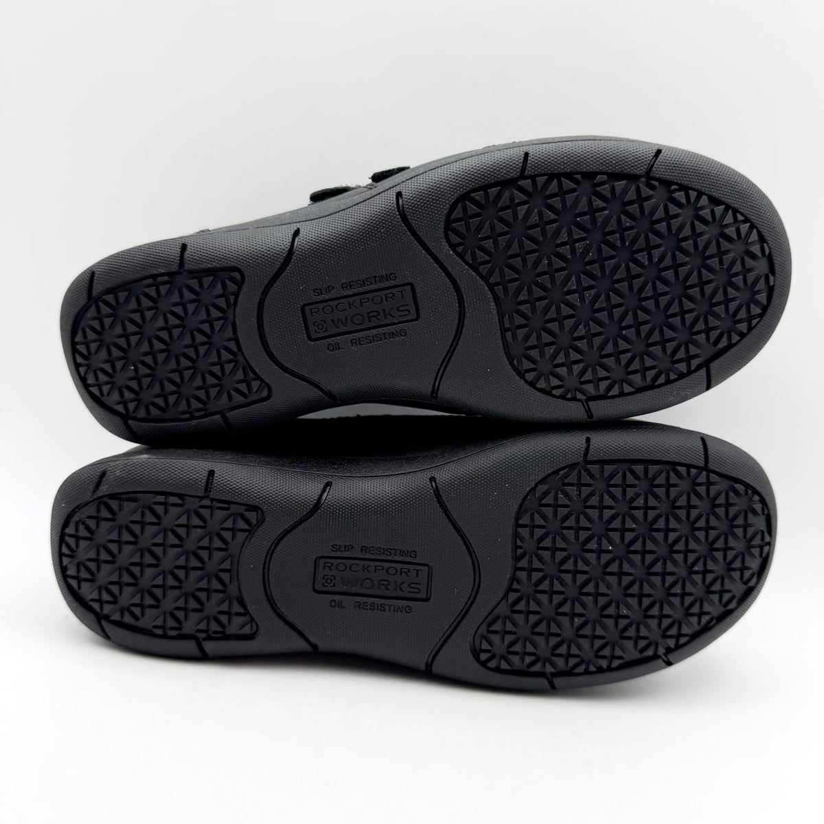 Rockport Womens Daisey Work Slip-On Shoe US 5.5 Wide Black Leather Alloy Toe NIB