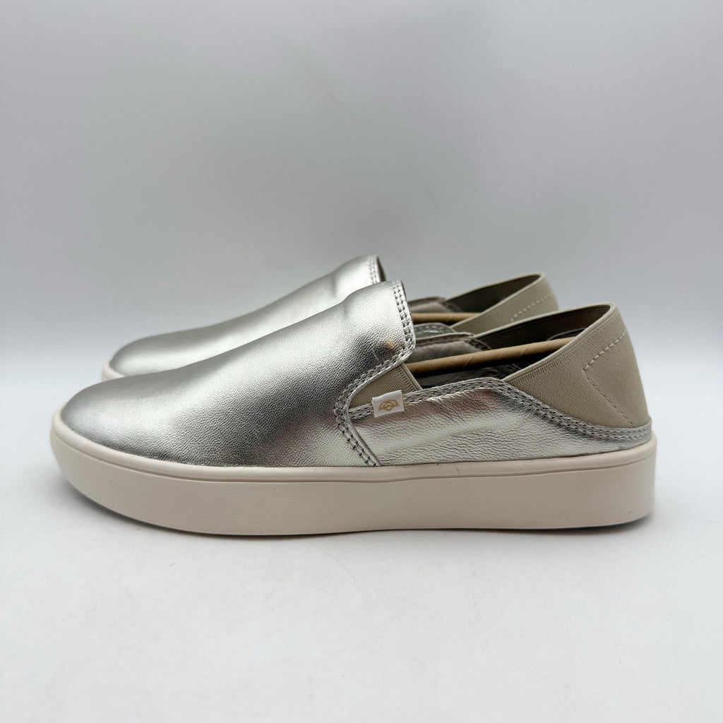 Spenco Womens Saylor Slip On Sneakers US 5 M EU 35 Champagne Gold Leather NIB