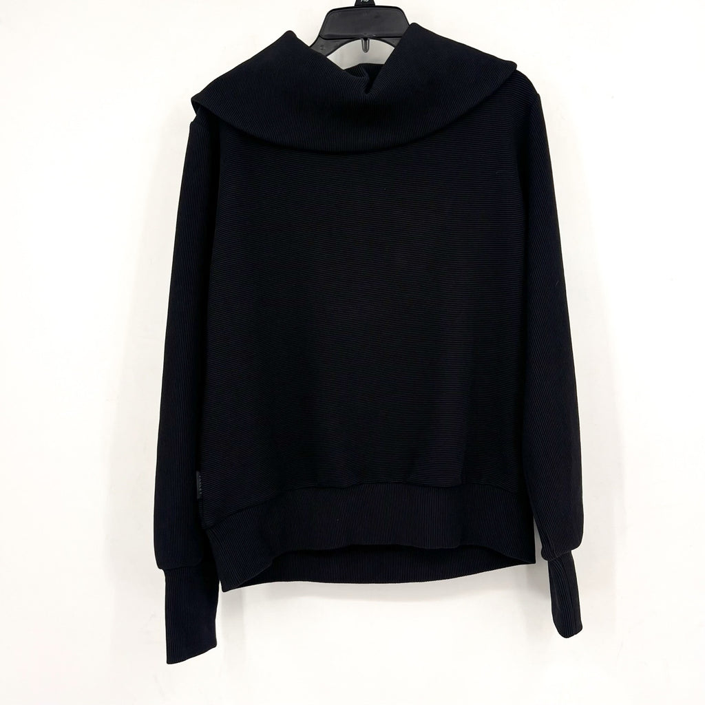 VARLEY Women's Vine Ottoman Half Zip Pullover Small Black Sweatshirt NWOT