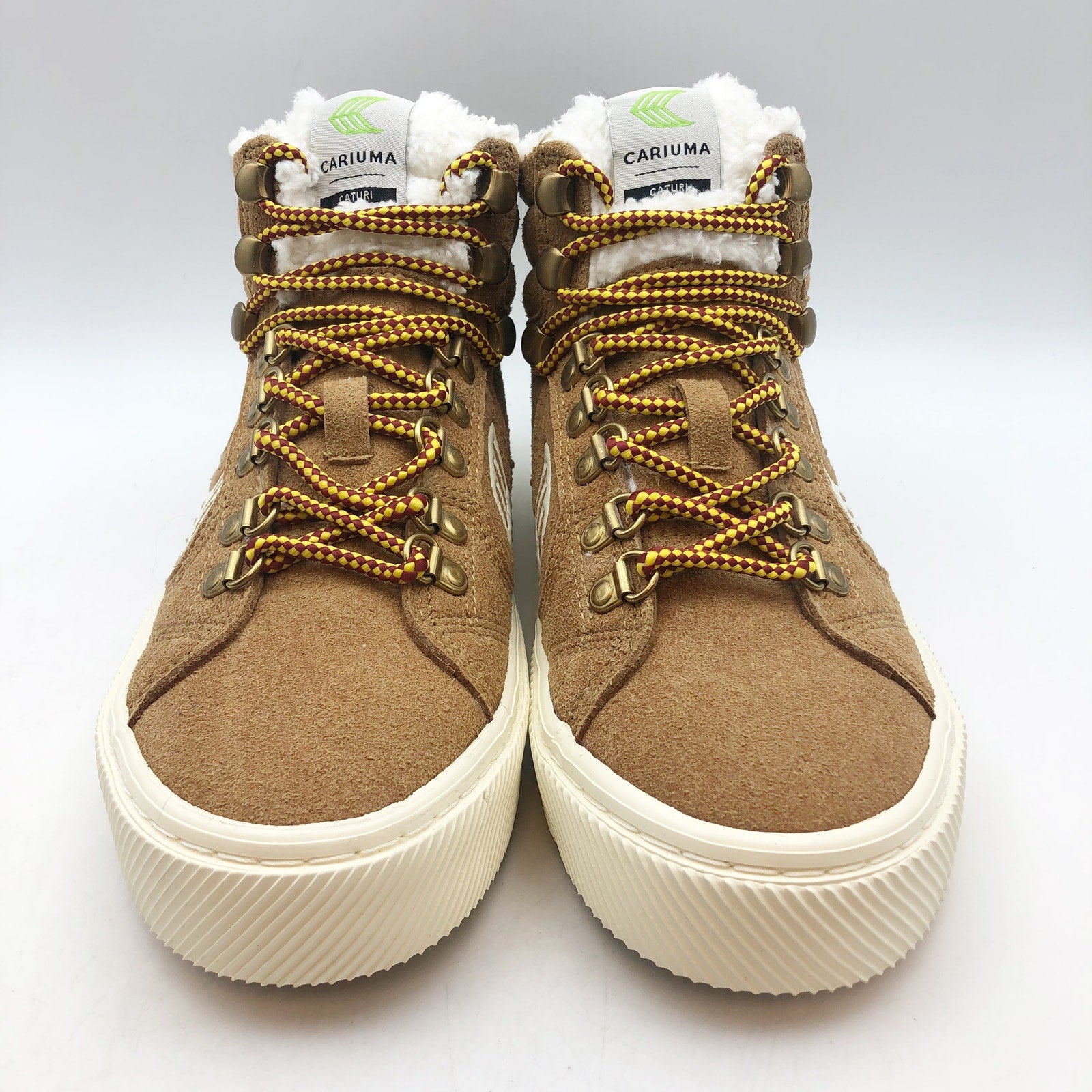 Cariuma Womens CATURI High Top Boots Size 6.5 Brown Suede Water Repellent NIB