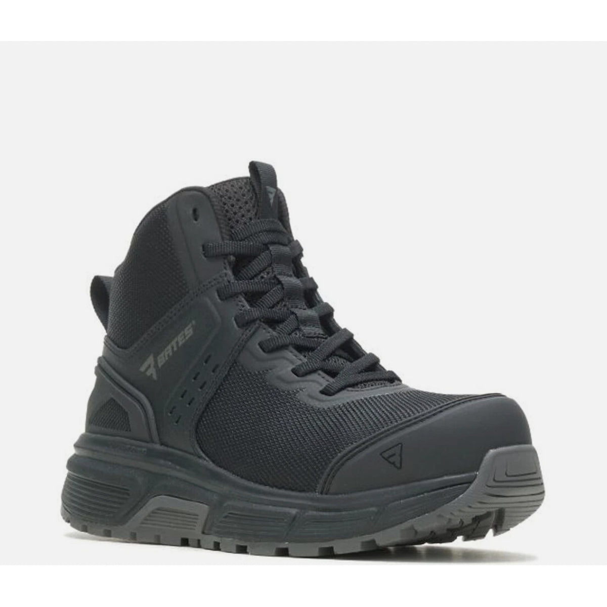 BATES Women's Jumpstart Mid Work Boots Size 5 Black Carbon Safety Toe SR NIB