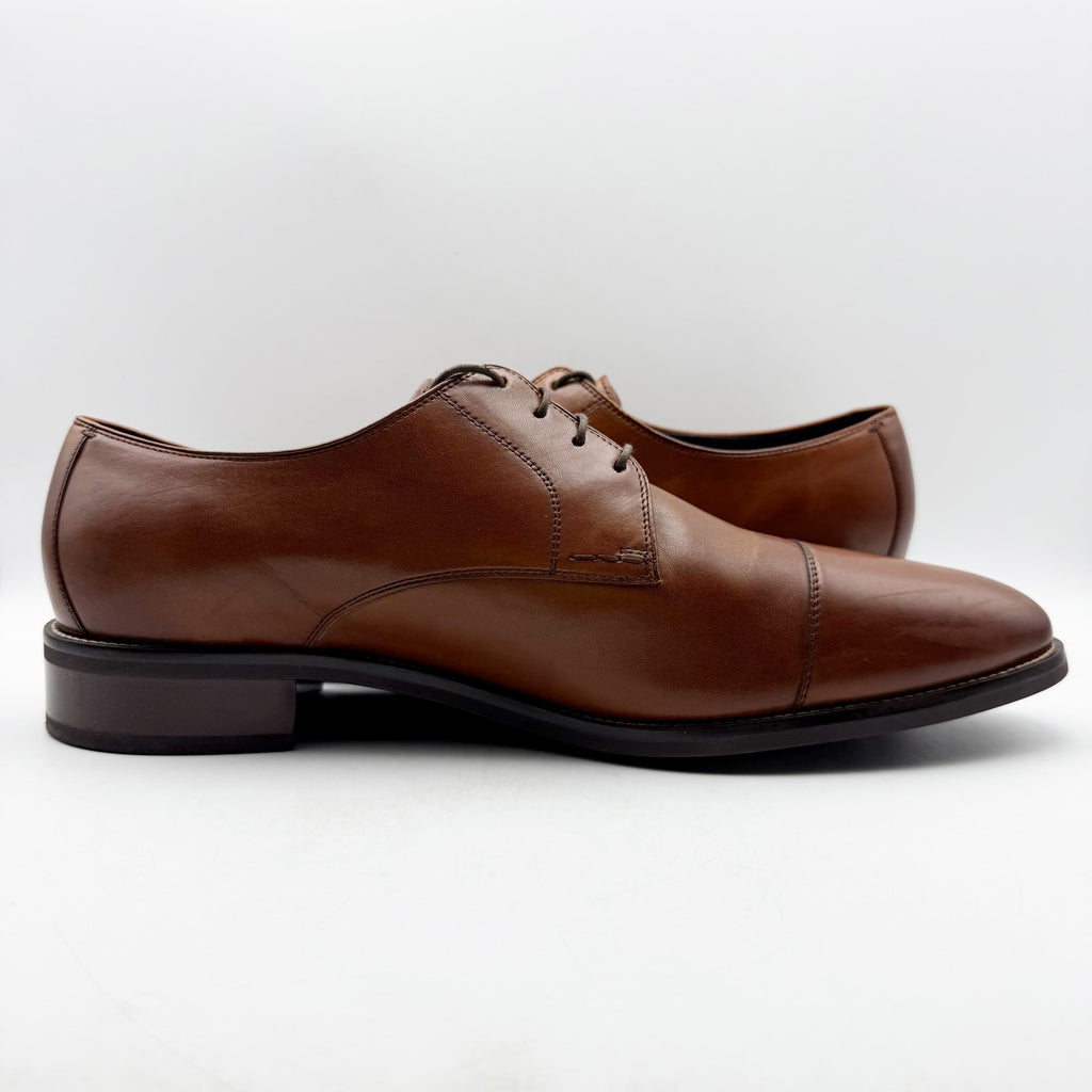 Cole Haan Mens Lenox Hill Cap Oxford Shoes US 15 M Brown Leather Split Toe NIB