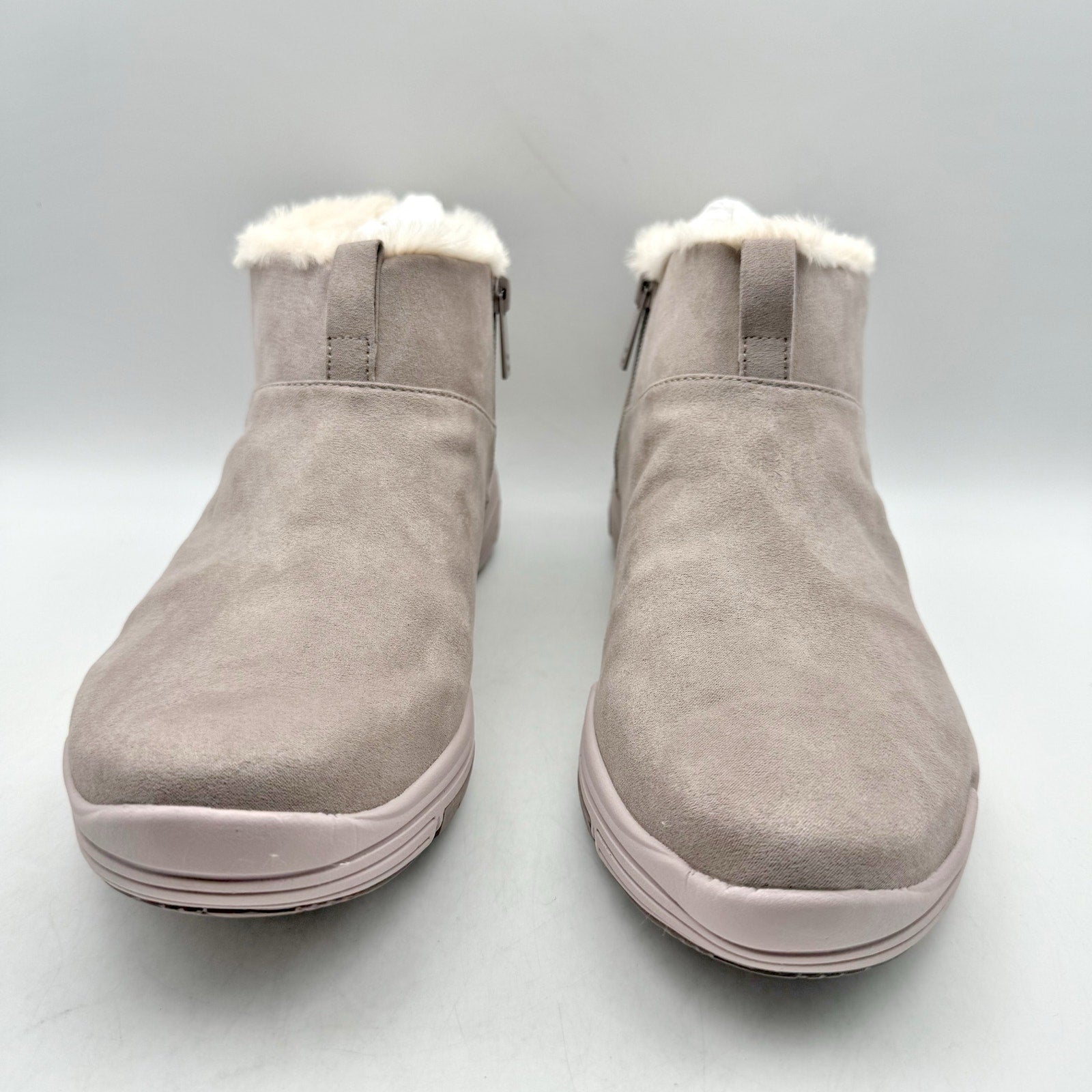 Ryka Womens Amber Ankle Boots US 11 M EU 42 Mauve Taupe Suede NIB