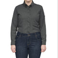 BULWARK Women's iQ Series Comfort Woven FR Shirt XL Dark Grey Long Sleeve NWT