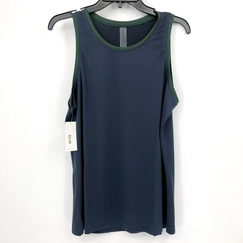 OUTDOOR VOICES Men's RecMesh Tank Top XS Dark Sky Blue Sleeveless NWT