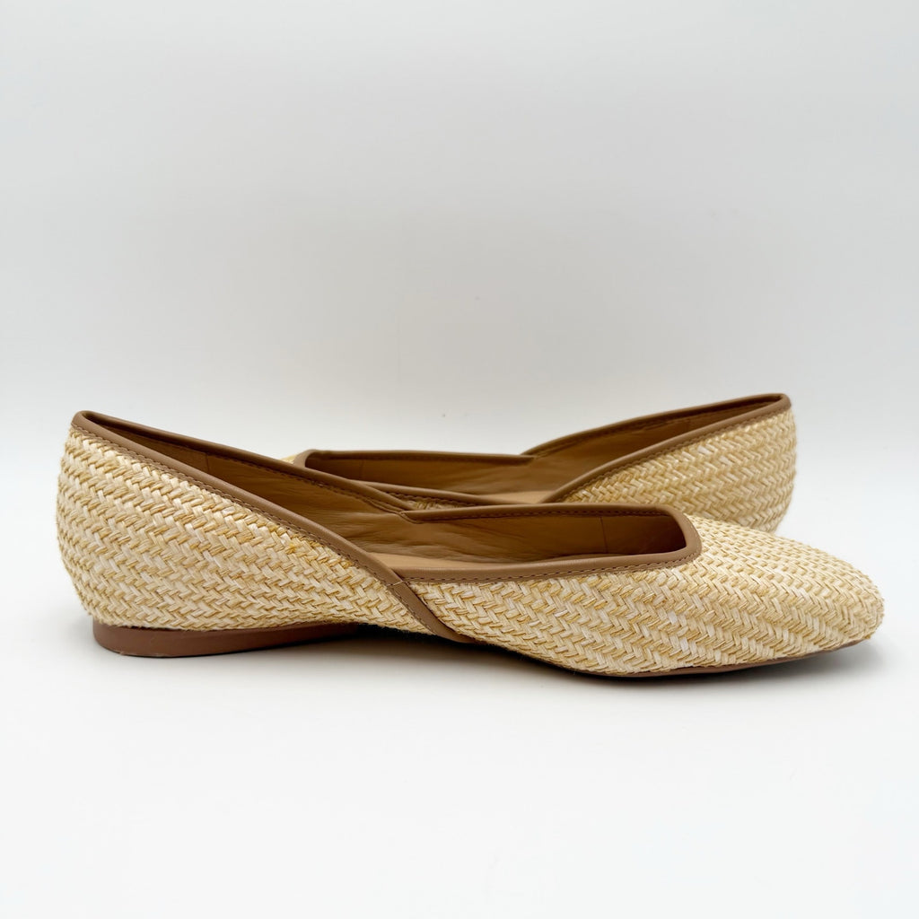 Naturalizer Womens Cody2 Skimmer Flats Size 10 Wide EU 41 Tan NIB