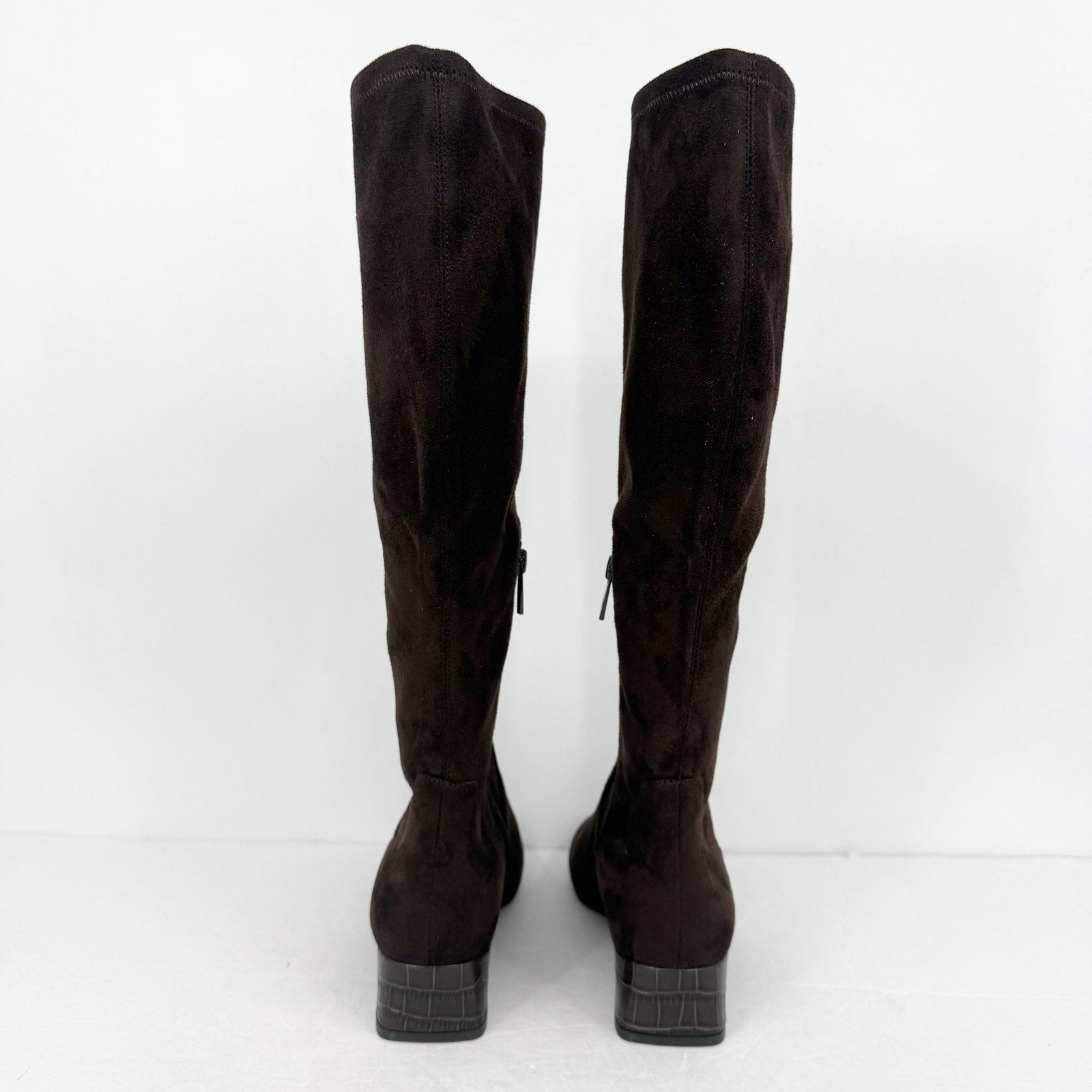 Donald Pliner Womens Regina Knee High Boot US 8.5 M Brown Suede NWOB