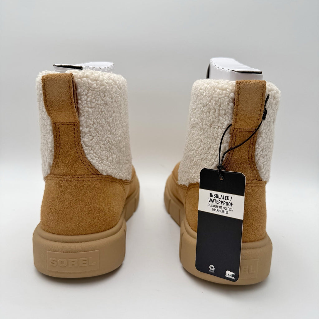 Sorel Womens Explorer lll Cozy Snow Booties US 8.5 Tan Suede WP Insulated NIB