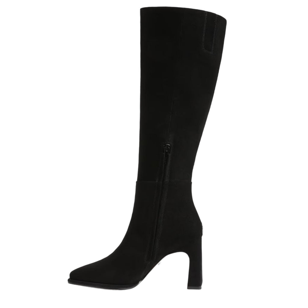Sam Edelman Womens Issabel Heeled Knee High Boots US 8 M EU 38.5 Black Suede NIB