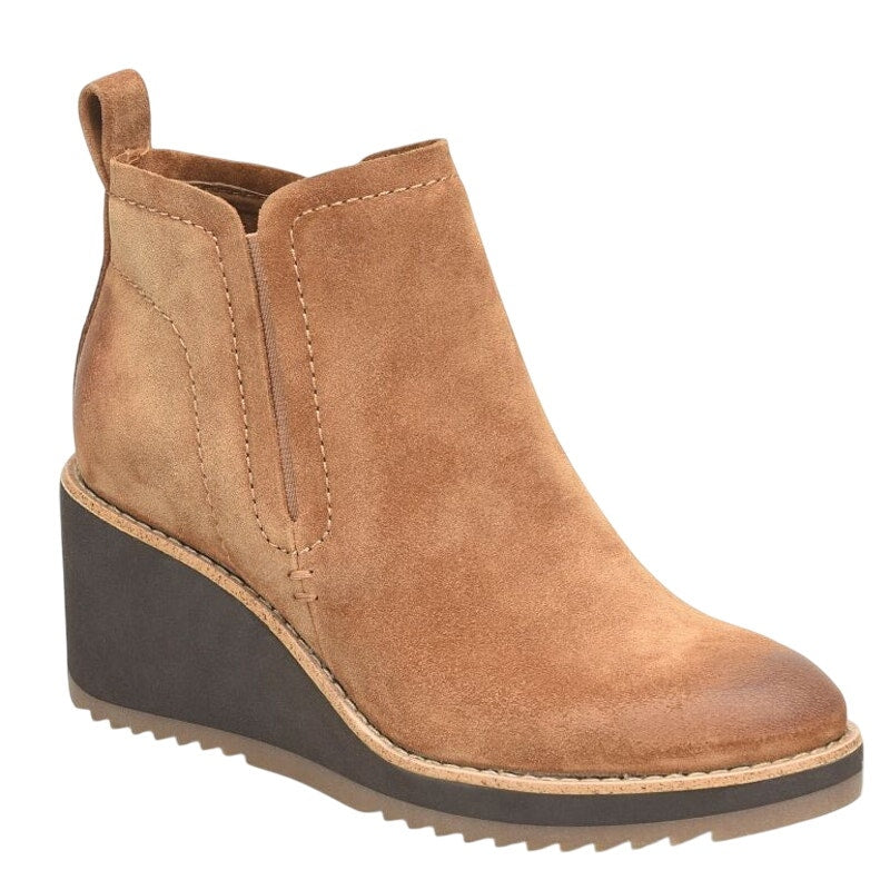 Sofft Womens Emeree Boots US 10 EU 41 Brown Suede Leather Wedge Heel NWOB