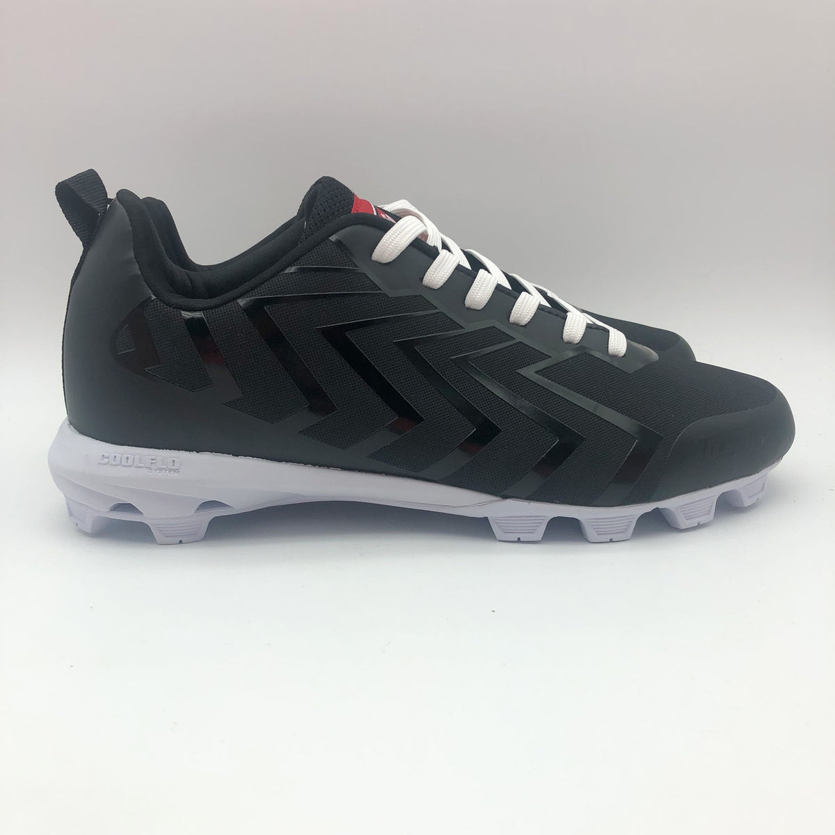 Rawling Mens Savage Low Lace Up Baseball Cleats Size 7.5 Black White NWOB