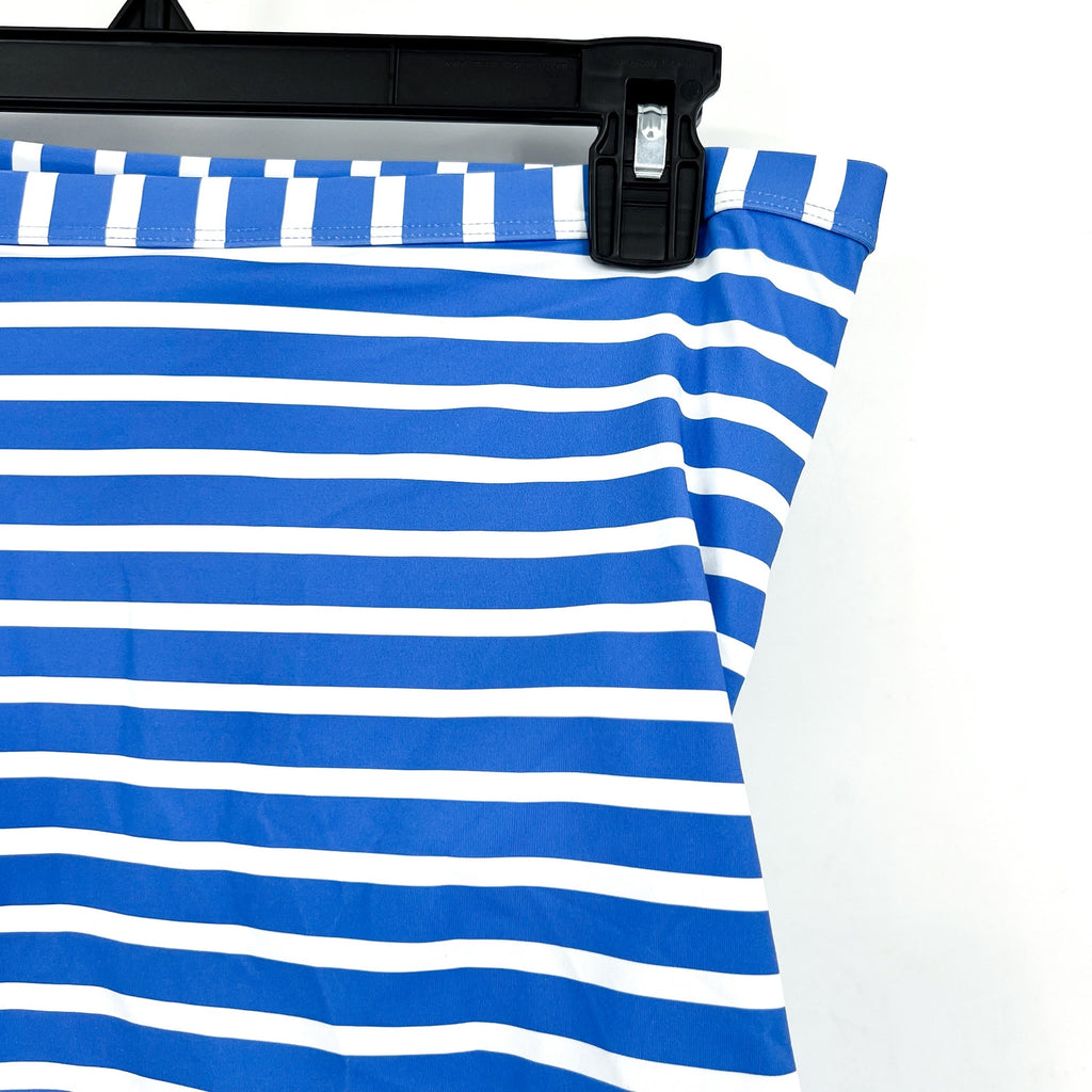 TOMMY BAHAMA Coastline Stripe Bandeau Tankini Top Small Blue White NWOT