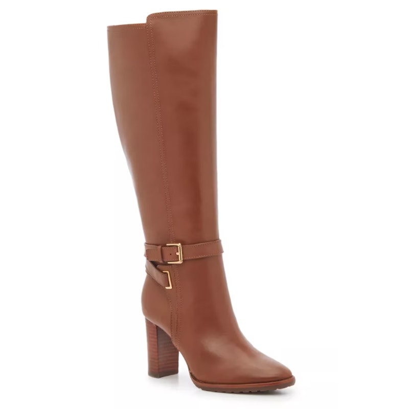 Lauren Ralph Lauren Womens Manchester Knee High Boots Size 5.5 B Tan Leather NIB