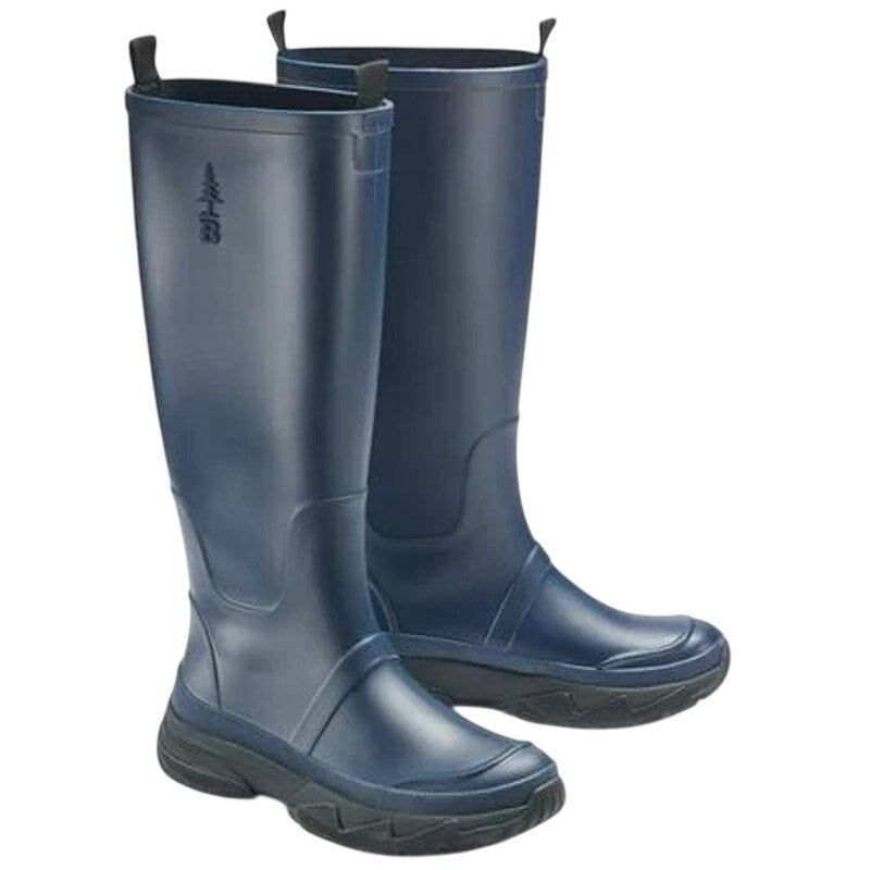 Bass Outdoors Womens Field Tall Rainboots US 8 M Blue Waterproof NWOB