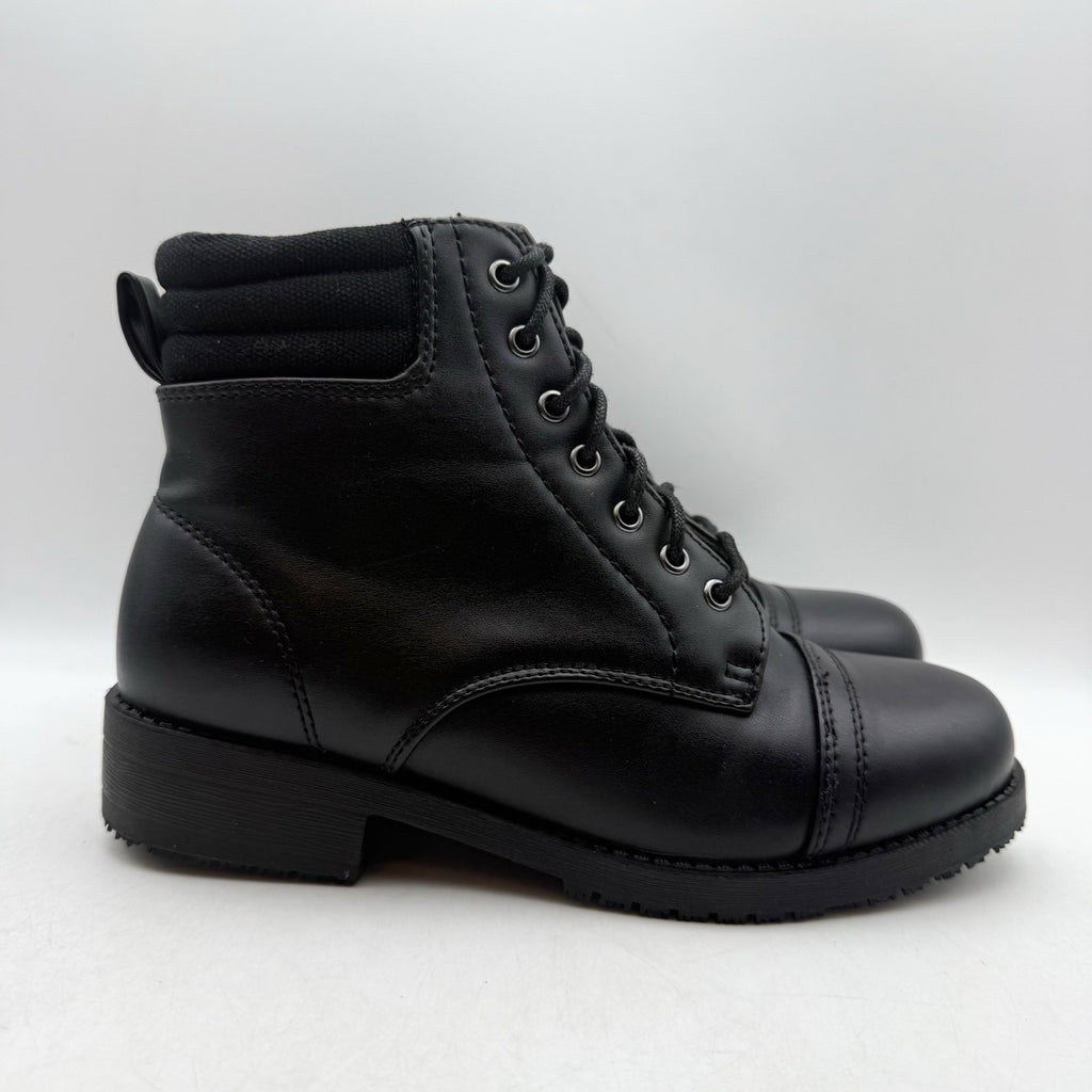 LaForst Womens Combat Ankle Boots US 8 US 38 Black Slip Resistant NWOB