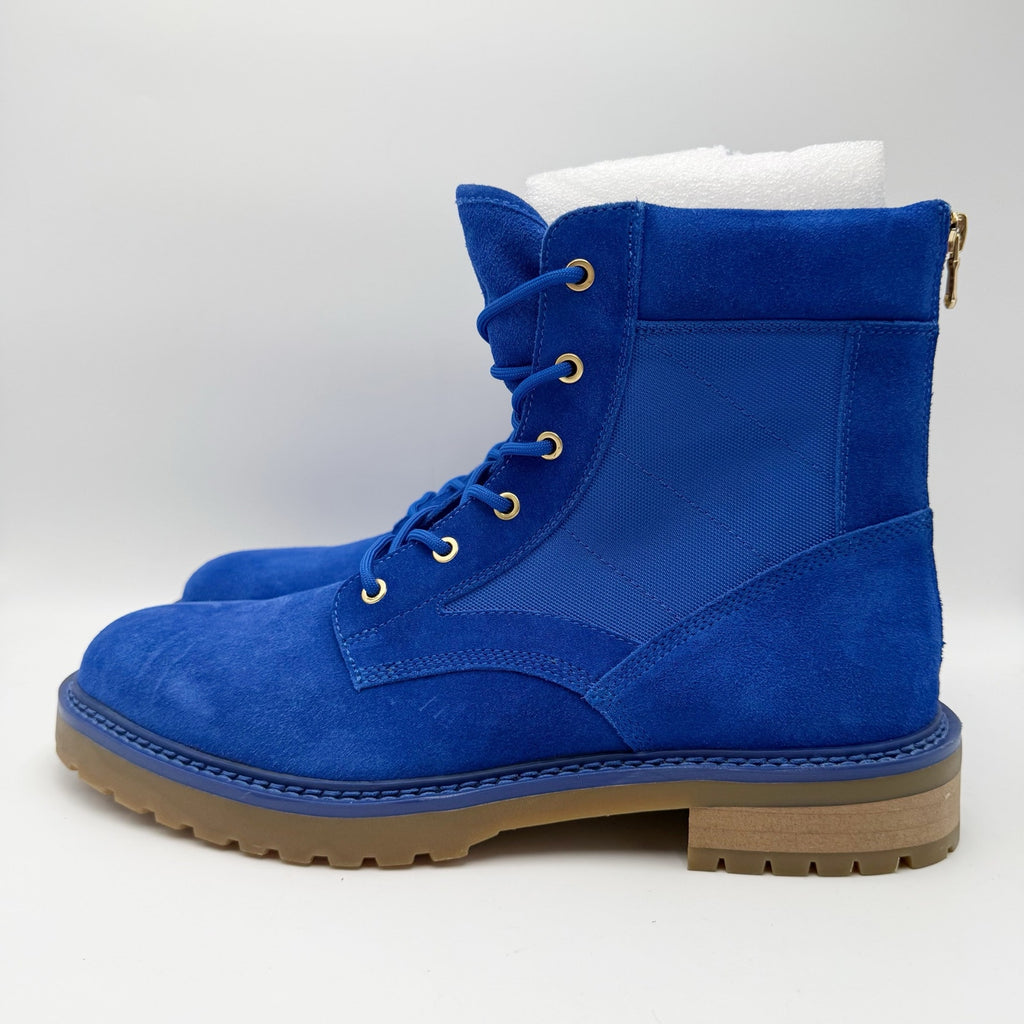 Saint Morta Mens Legion Ankle Combat Boots Size 11 EU 45 Blue Gum Suede NIB