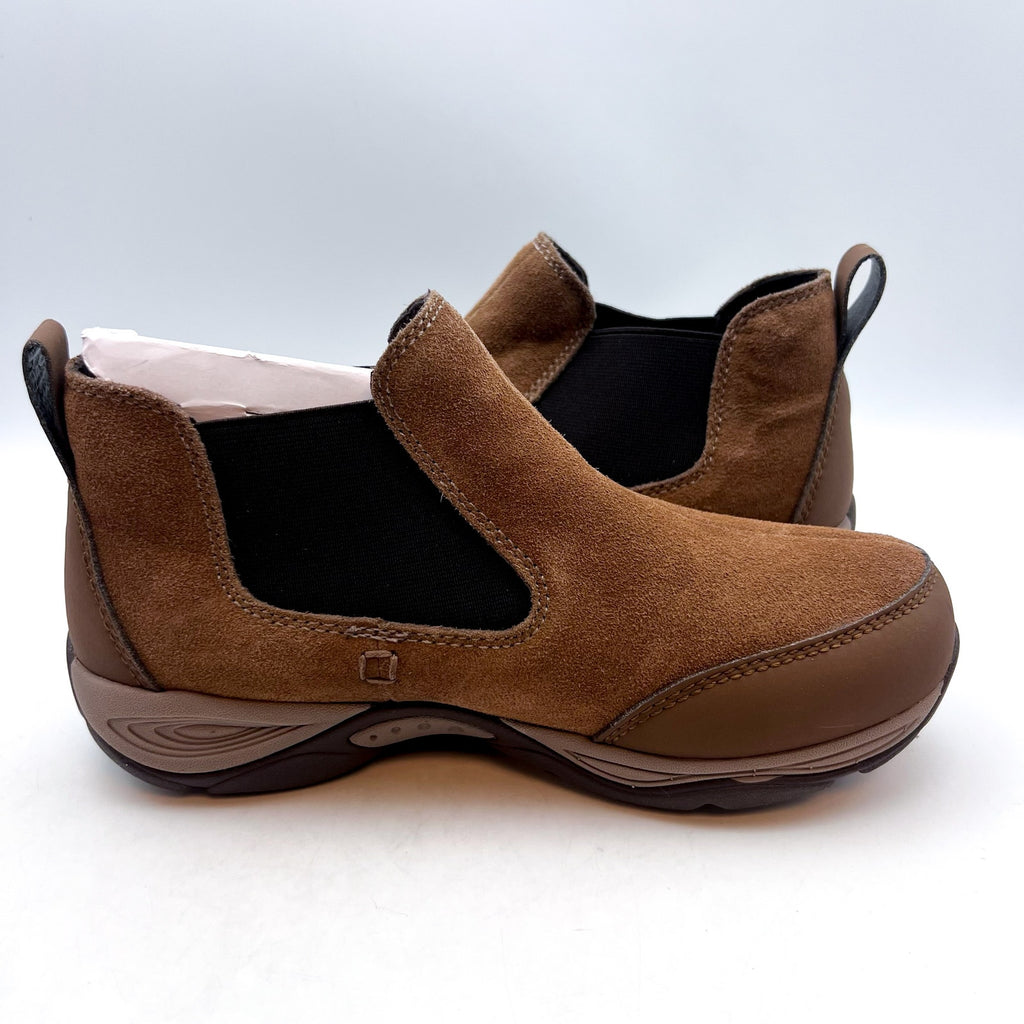 EASY SPIRIT Women's Exceed Ankle Chelsea Boots 6M Dark Brown Padded Insole NWOB