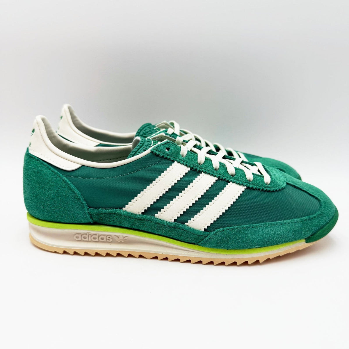 Adidas Womens SL 72 OG Casual Sneakers Size 7 Green White NWOB